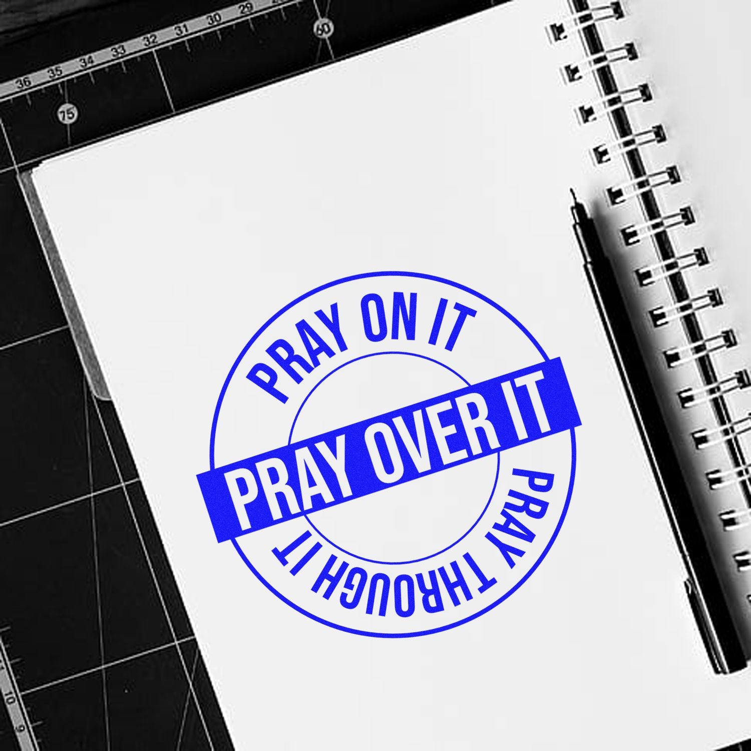 Pre-Inked Pray Over It Note Card Stamp