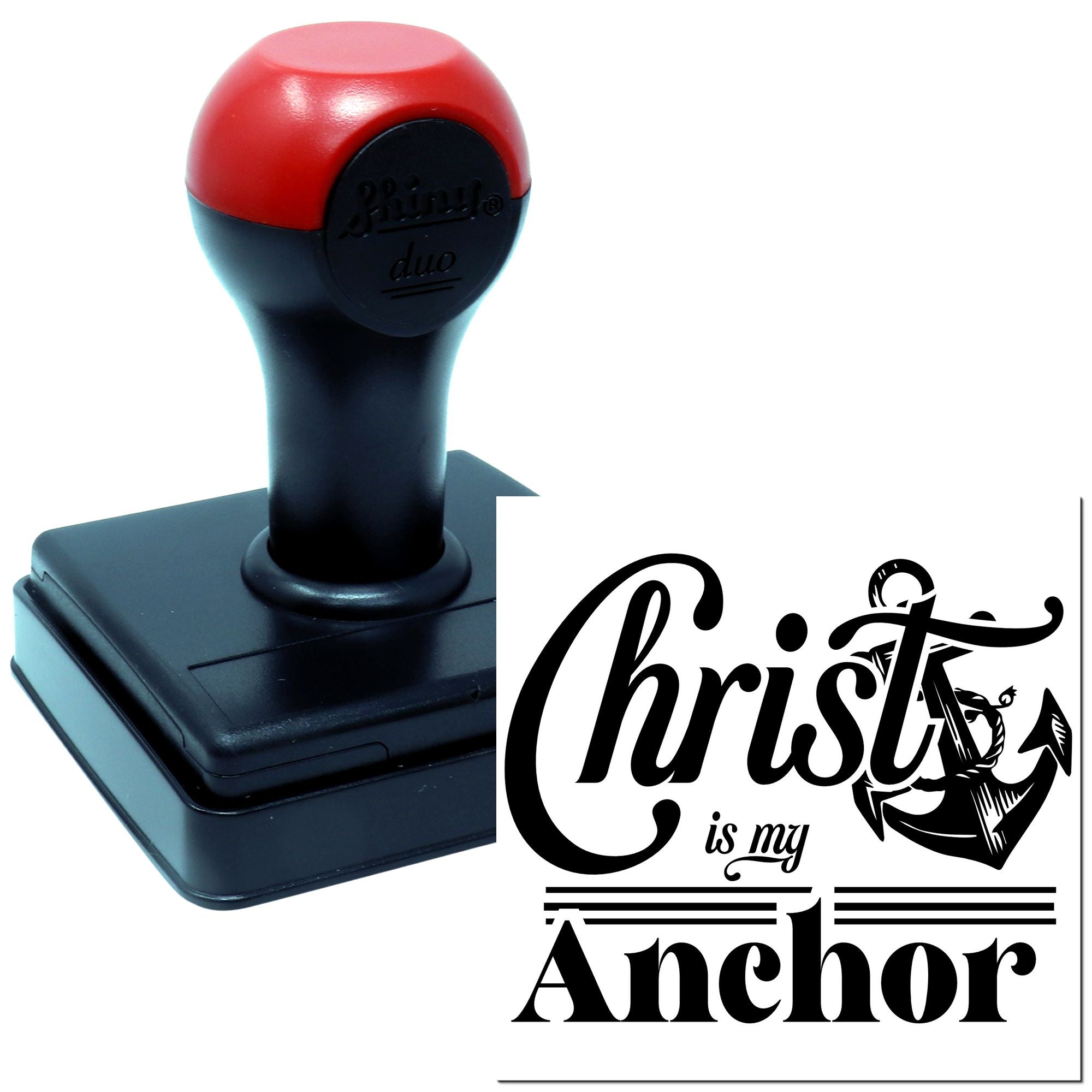 Duo Christ My Steady Anchor Always Hand Stamp