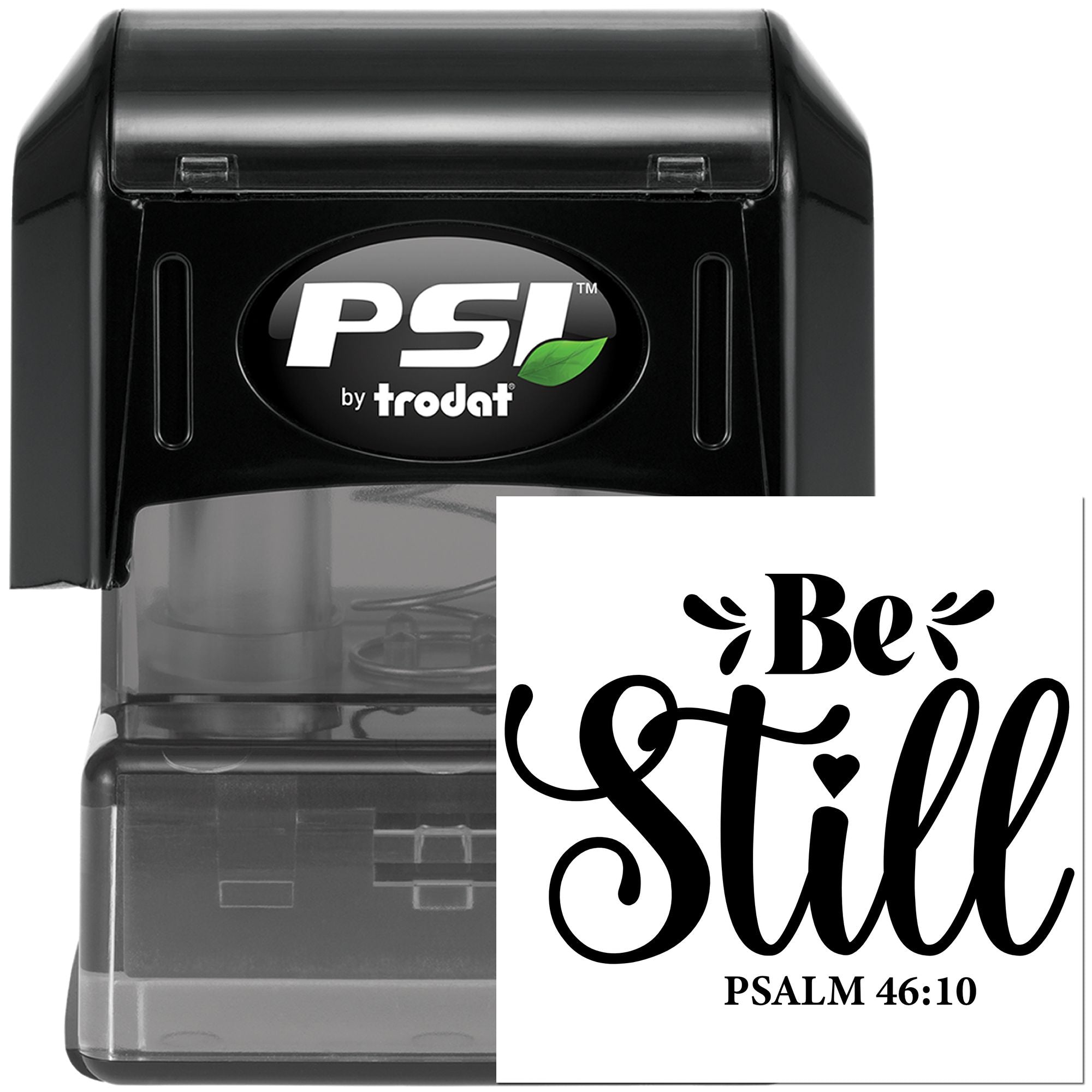 Pre-Inked Be Still Psalm Paper Craft Stamp