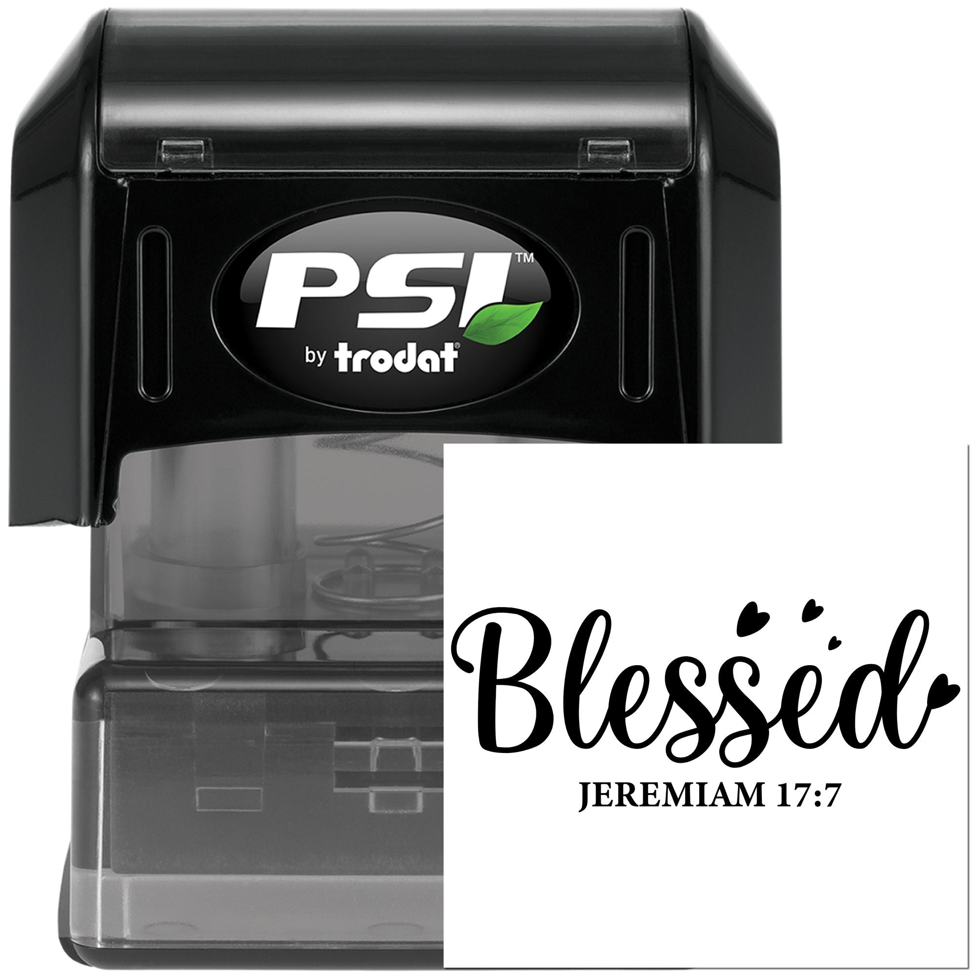 Pre-Inked Blessed Bible Verse Cardmaking Stamp