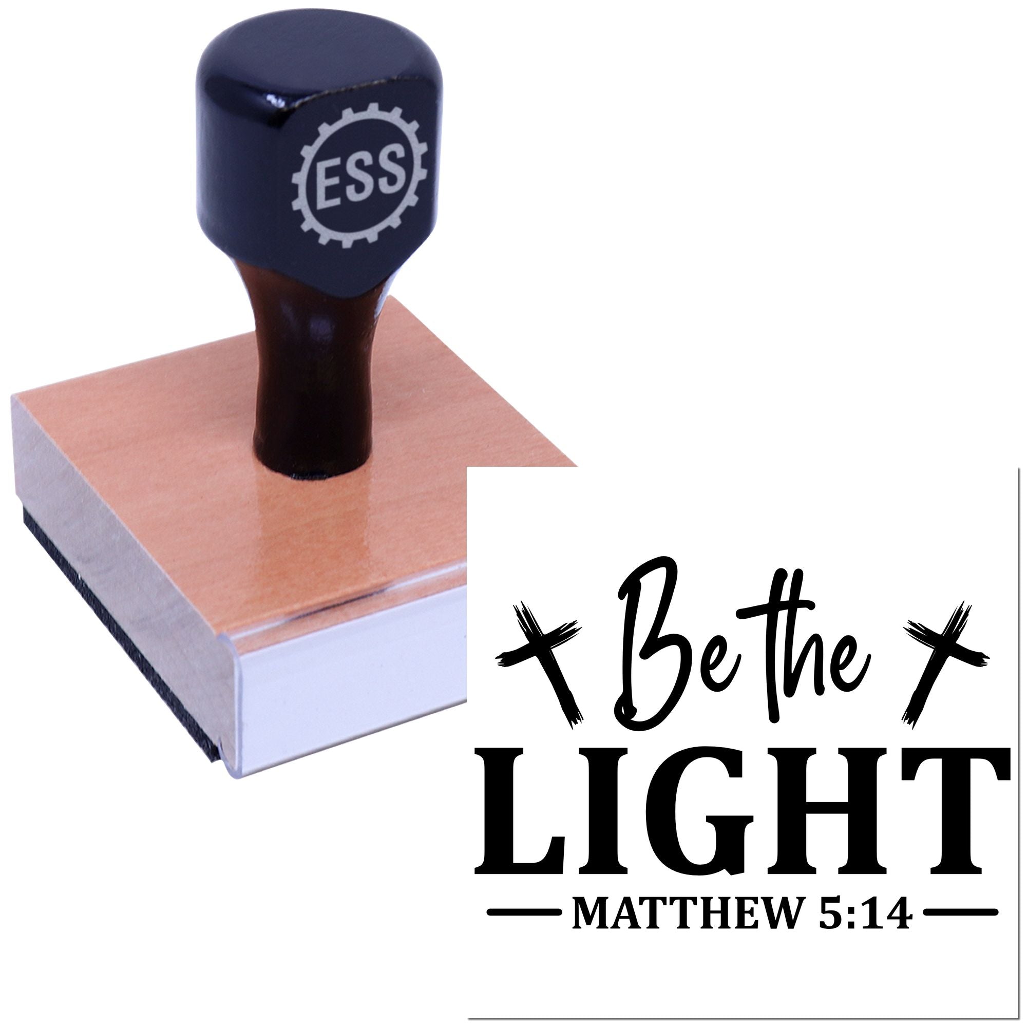 Radiant Faith Reminder Note Card Rubber Stamp