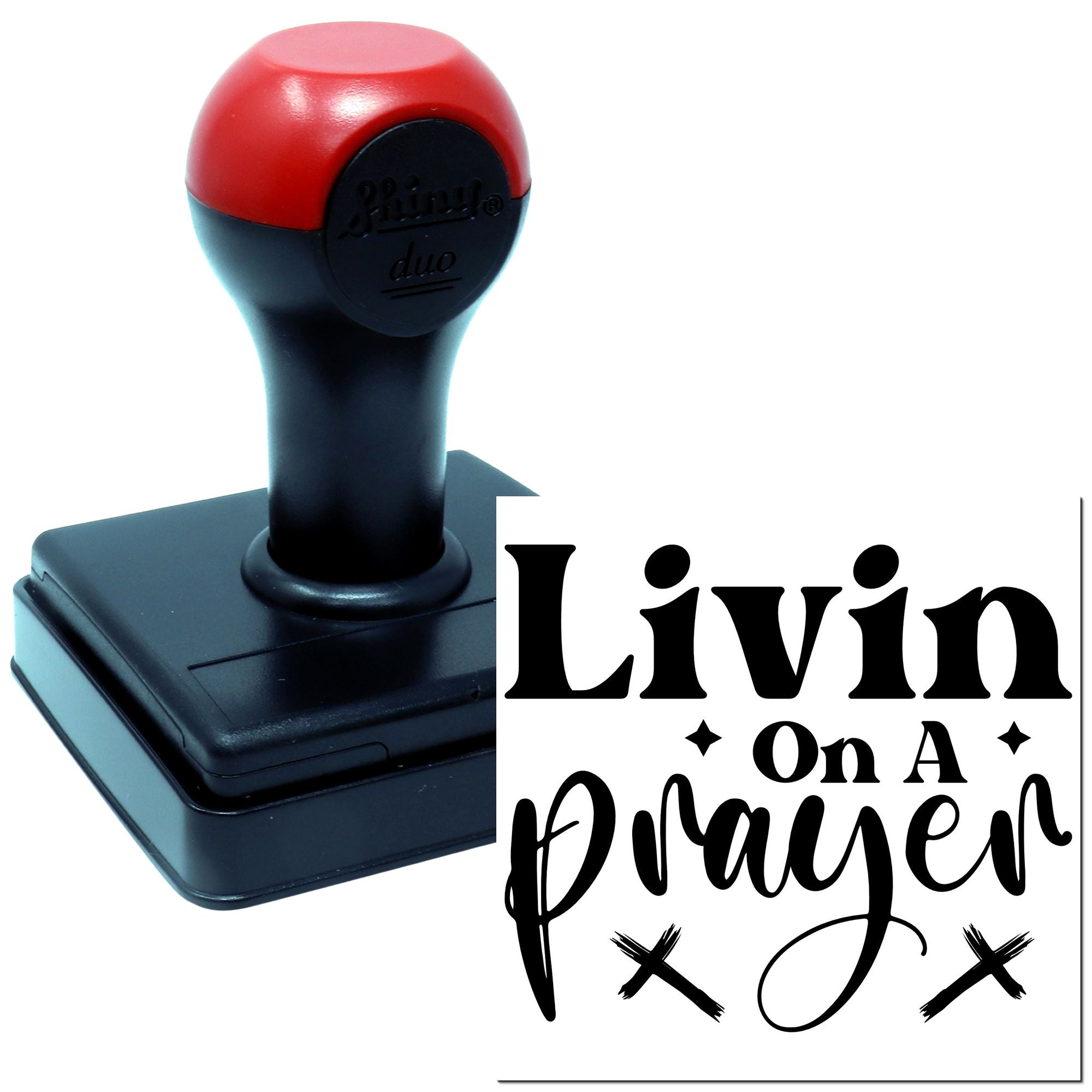 Duo Retro Rock Lyric Inspirational Artwork Hand Stamp