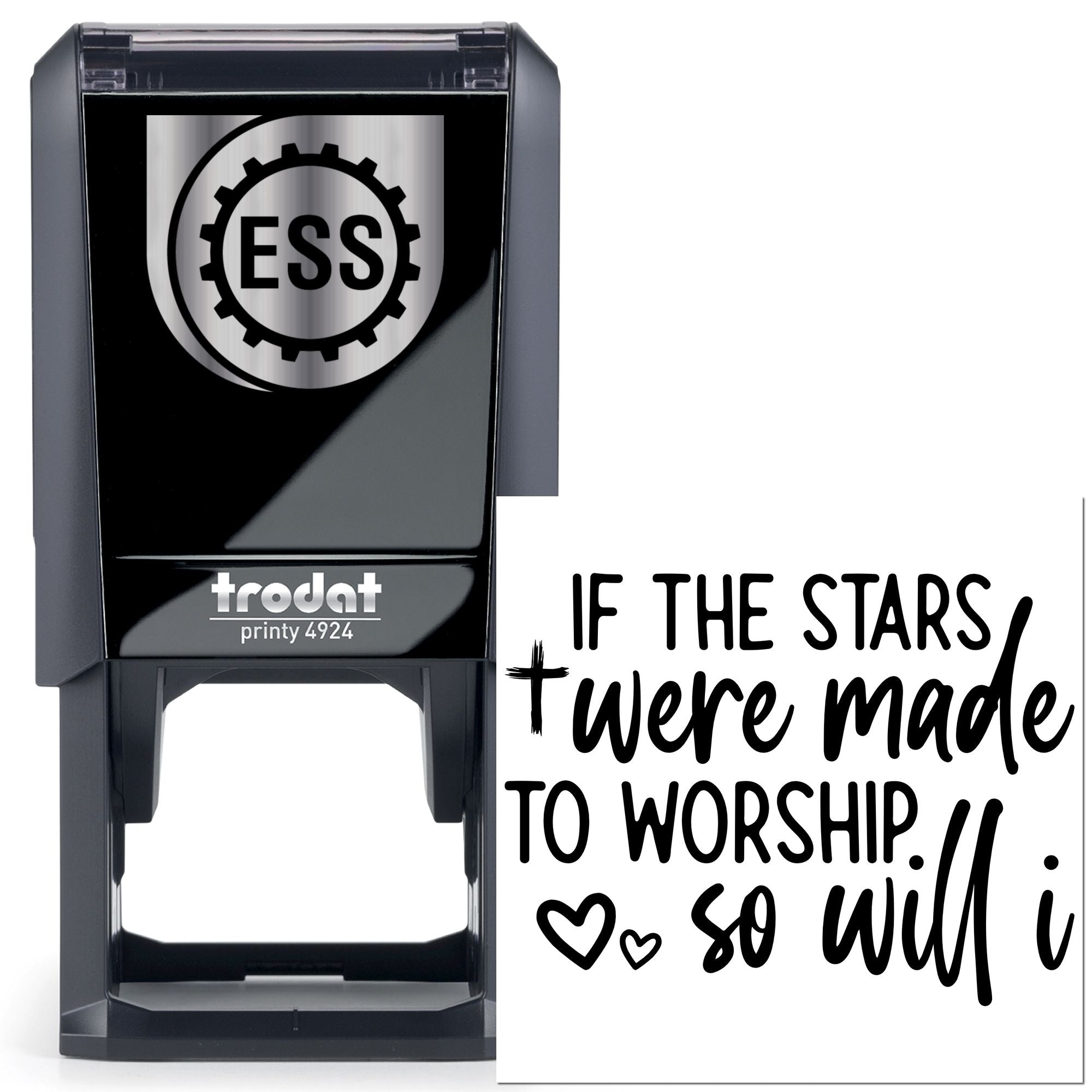 Self-Inking Worship Lyrics Postcard Stamp