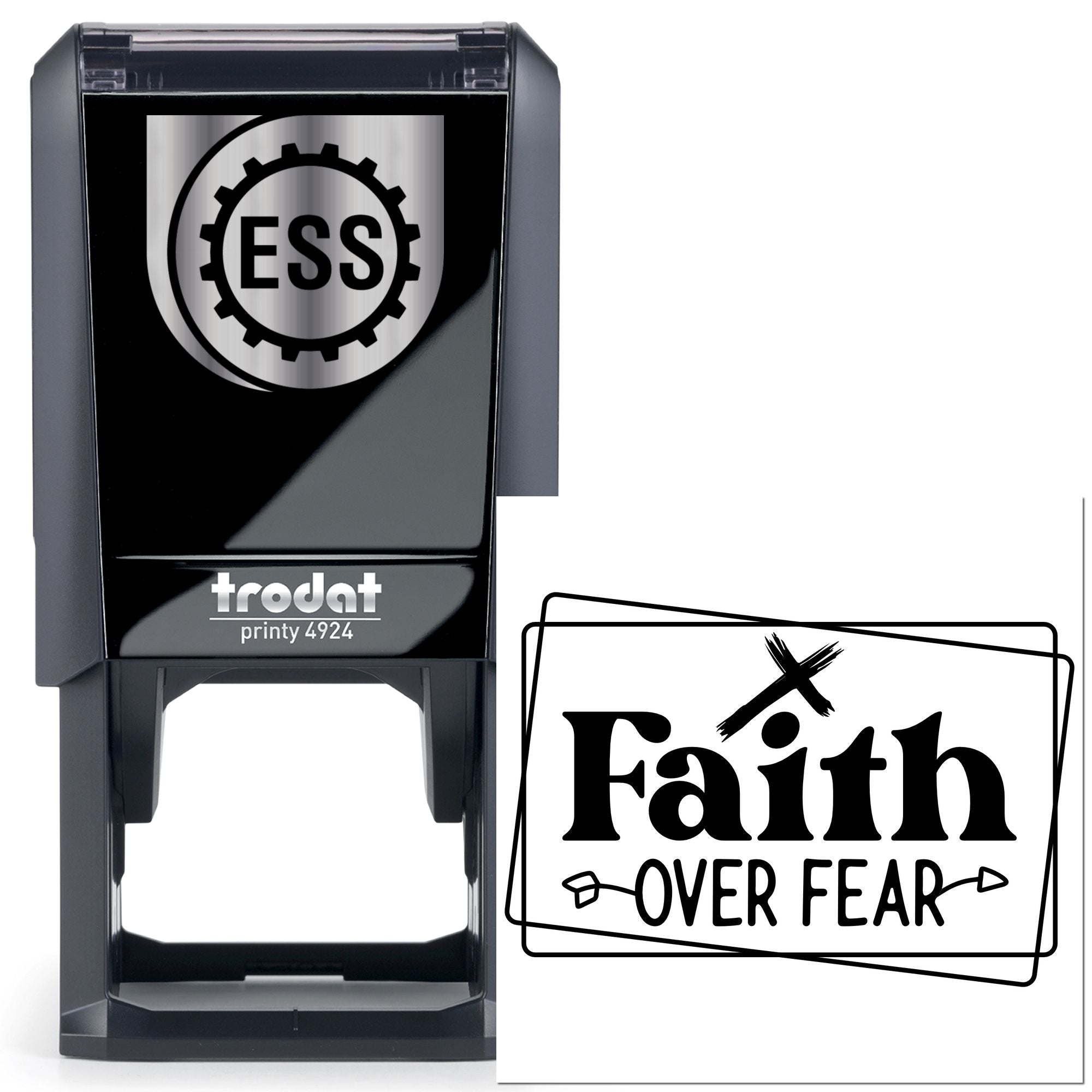 Self-Inking Courageous Faith Craft Stamp