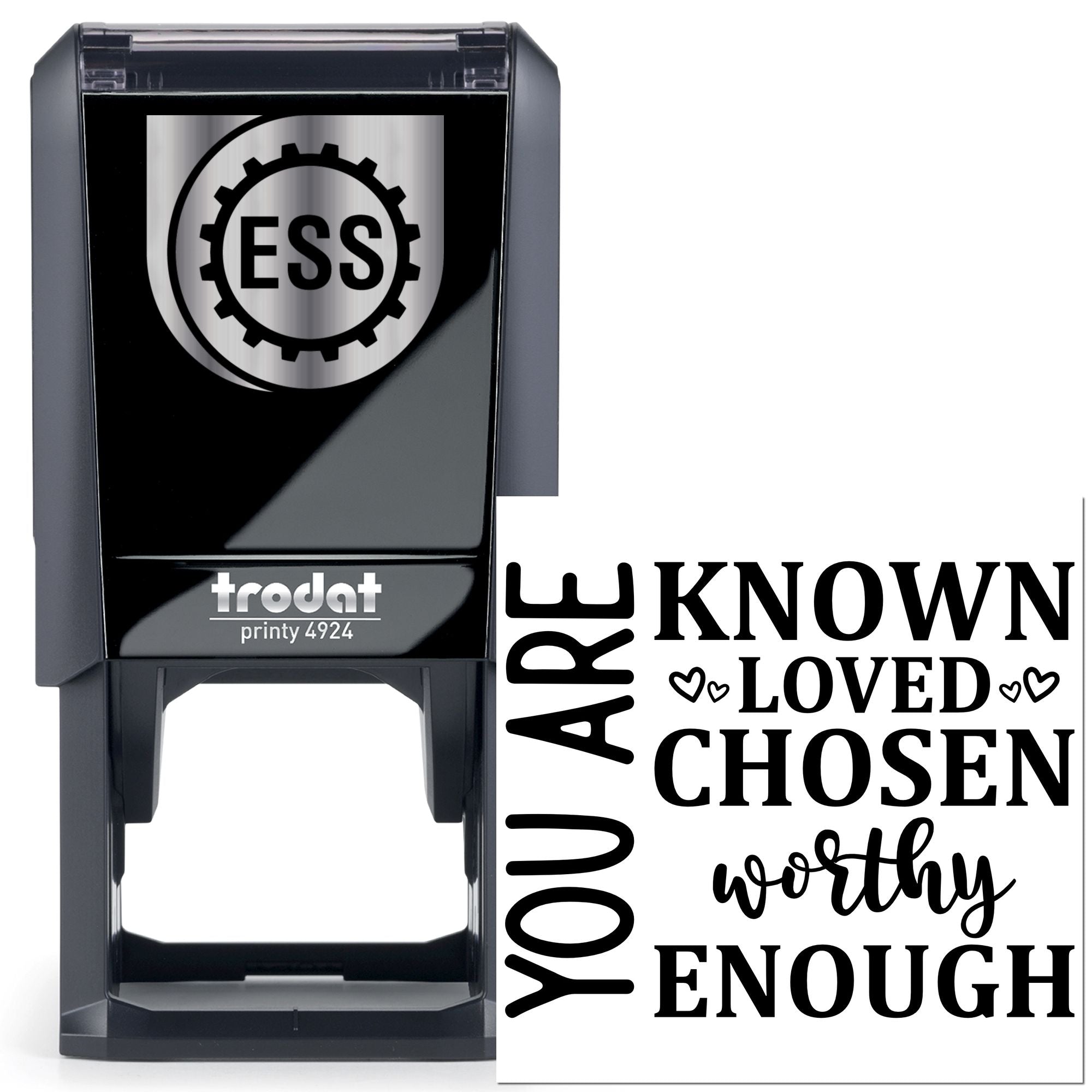 Self-Inking Word Art Card Stamp
