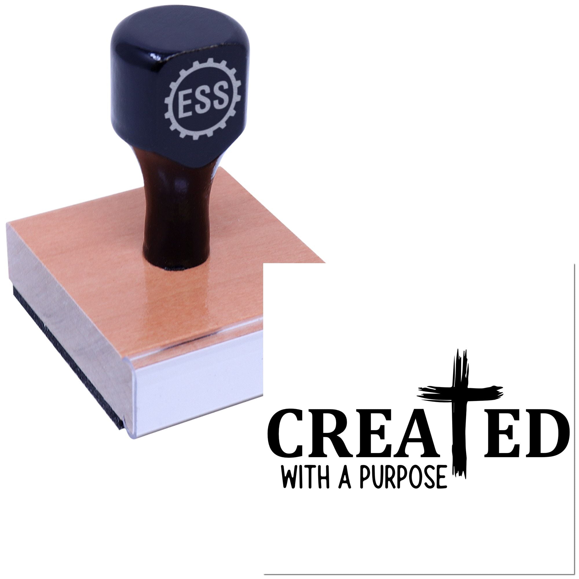 Divinely Designed Purpose Paper Craft Rubber Stamp