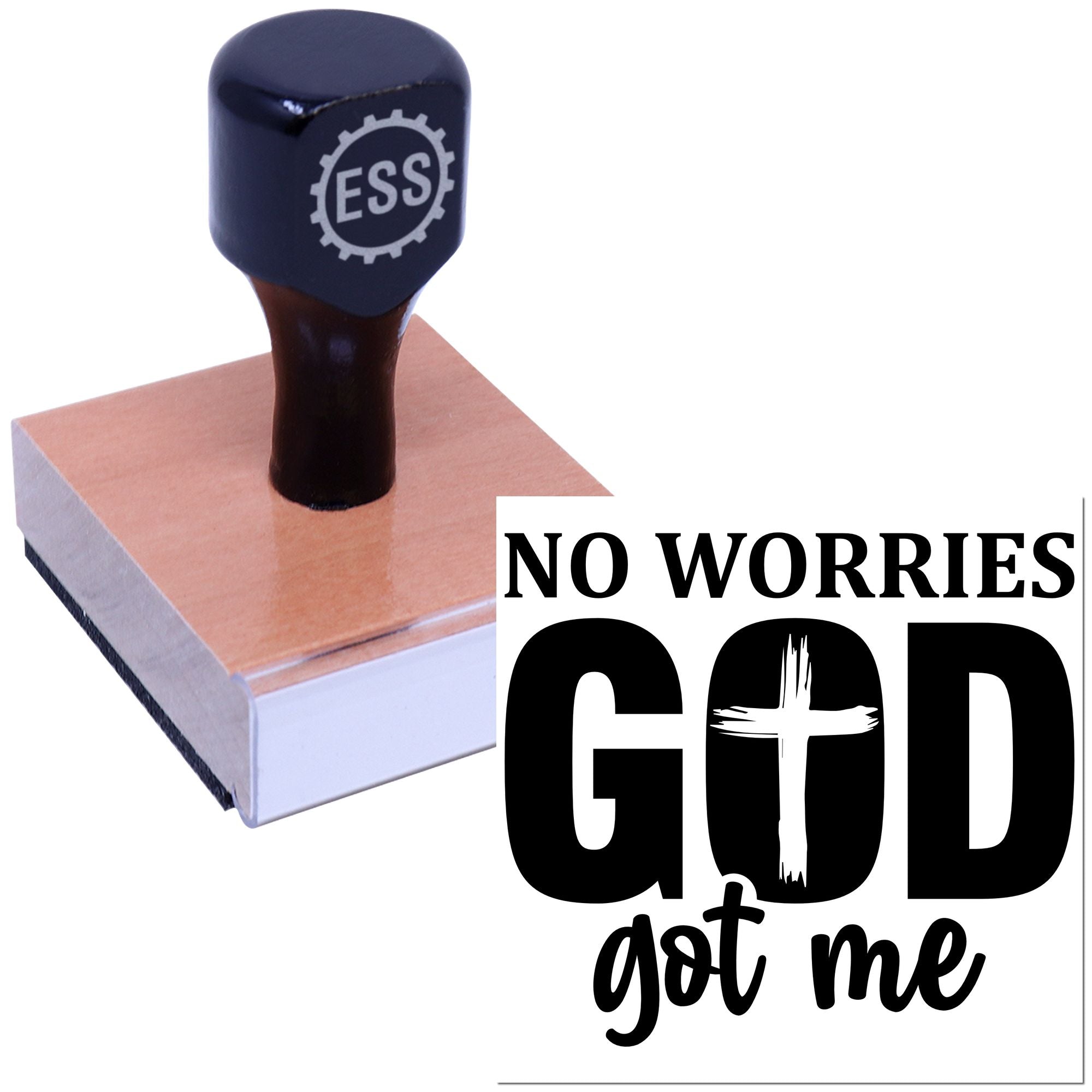 Fearless By Faith Greeting Card Rubber Stamp