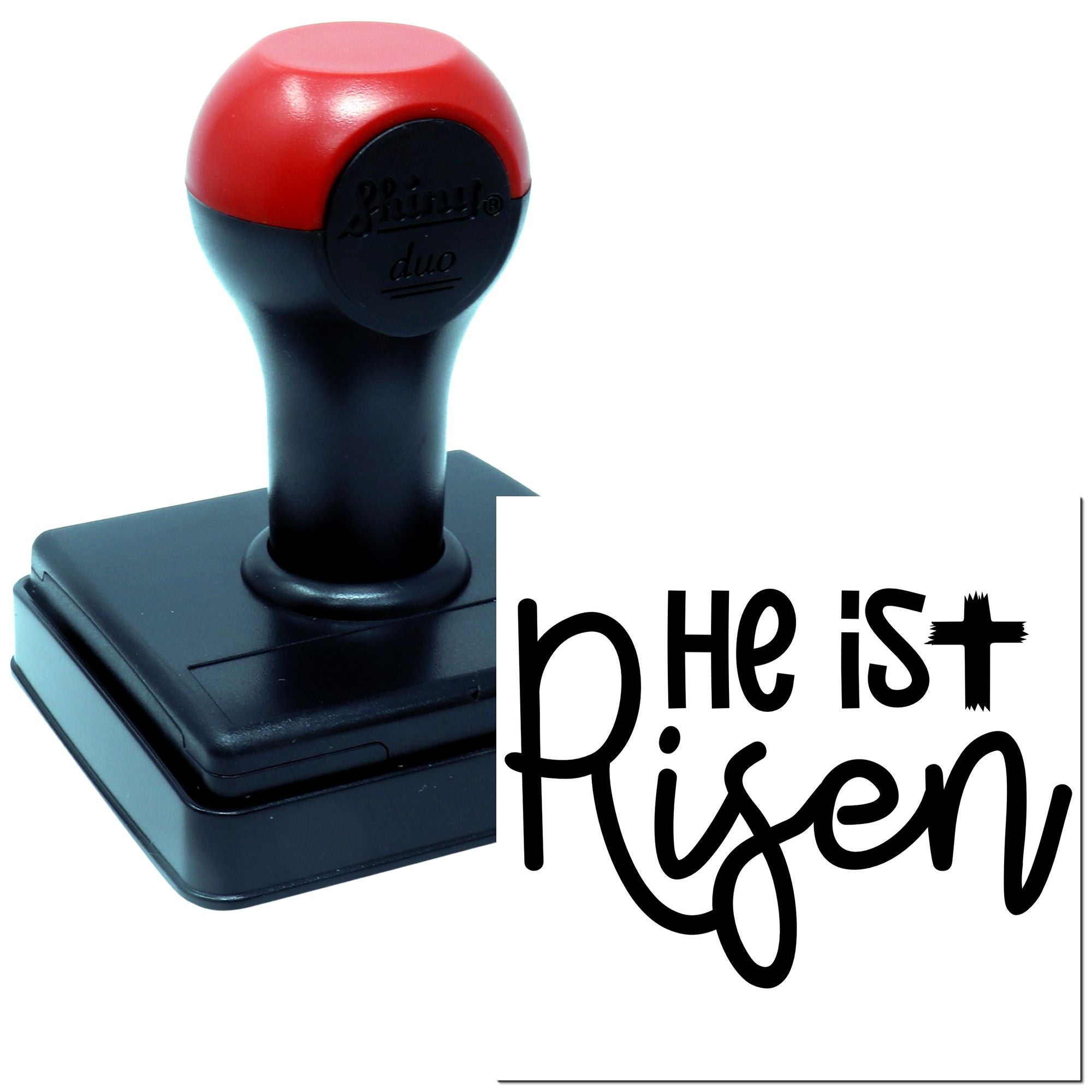 Duo Joyful Easter He Is Risen Hand Stamp