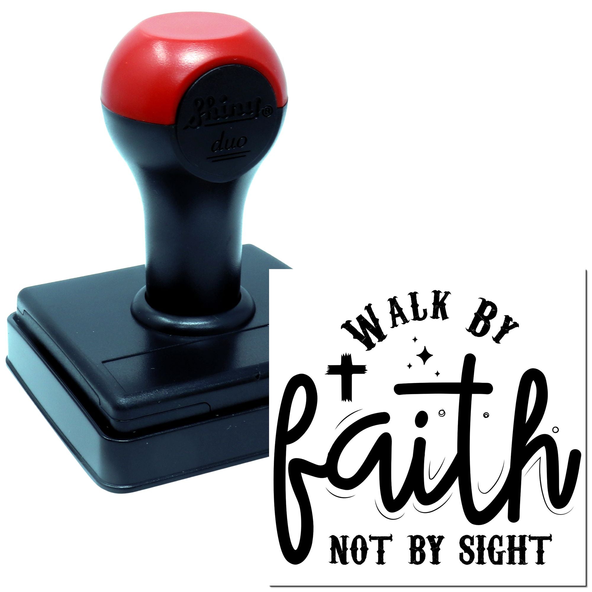 Duo Walk By Faith Not Sight Hand Stamp
