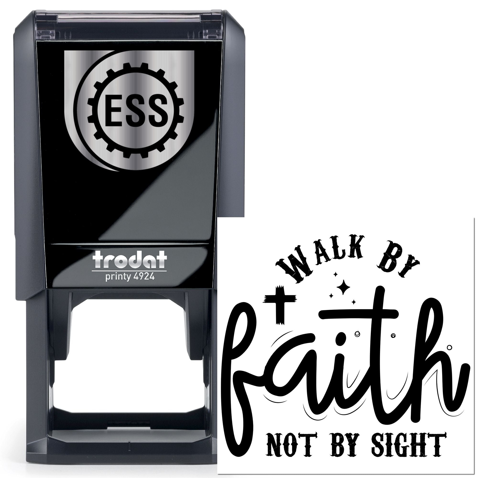 Self-Inking Faith Walk Card Stamp