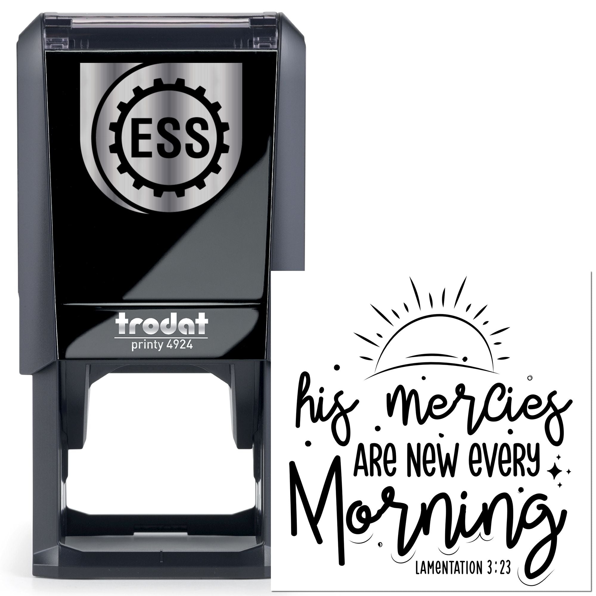 Self-Inking Morning Mercies Paper Craft Stamp