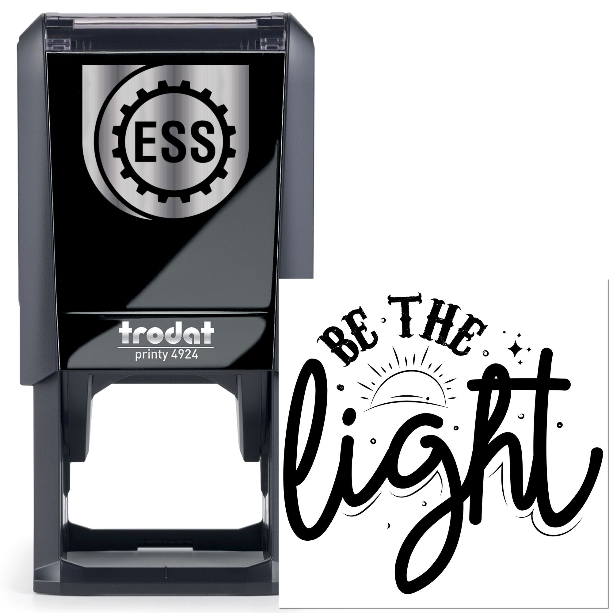 Self-Inking Be Light Greeting Card Stamp
