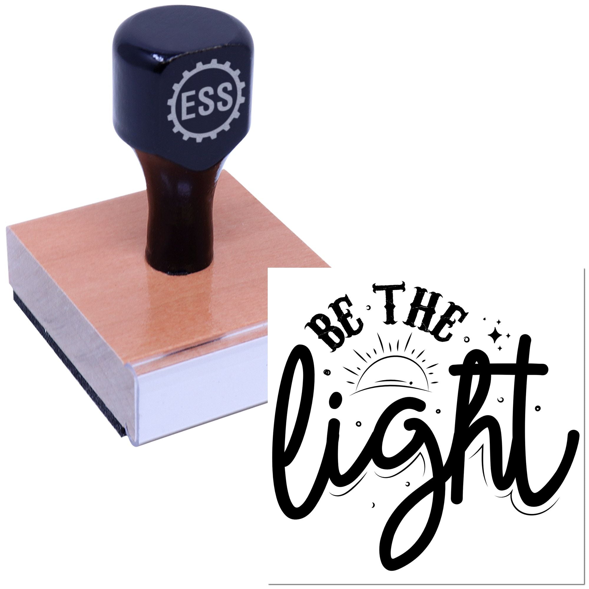 Radiant Dawn Reminder Note Card Rubber Stamp