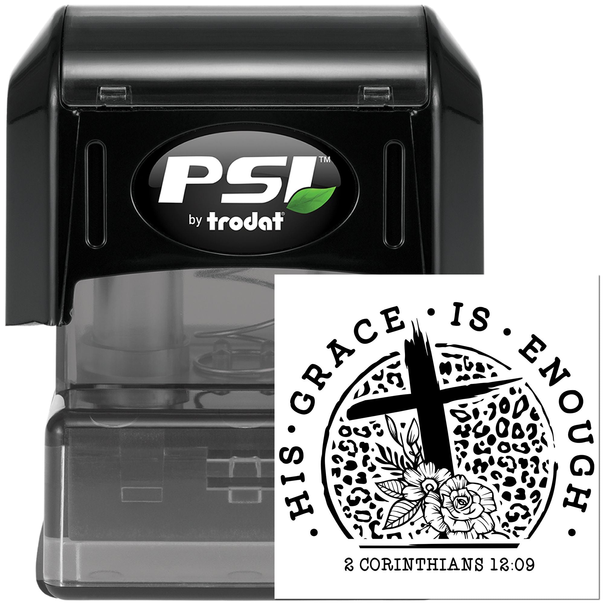 Pre-Inked Grace Is Enough Postcard Stamp