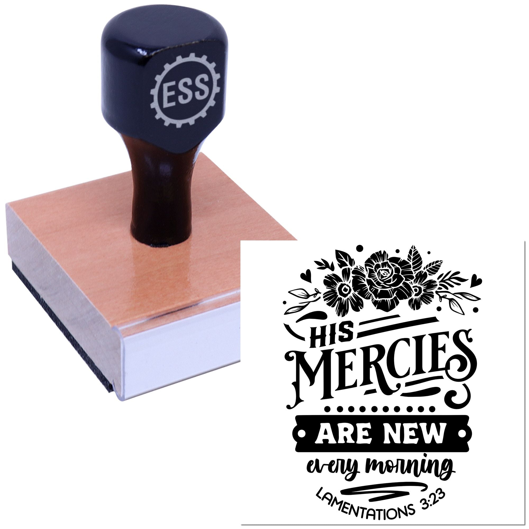 Daily Mercies Renewed Scrapbook Rubber Stamp
