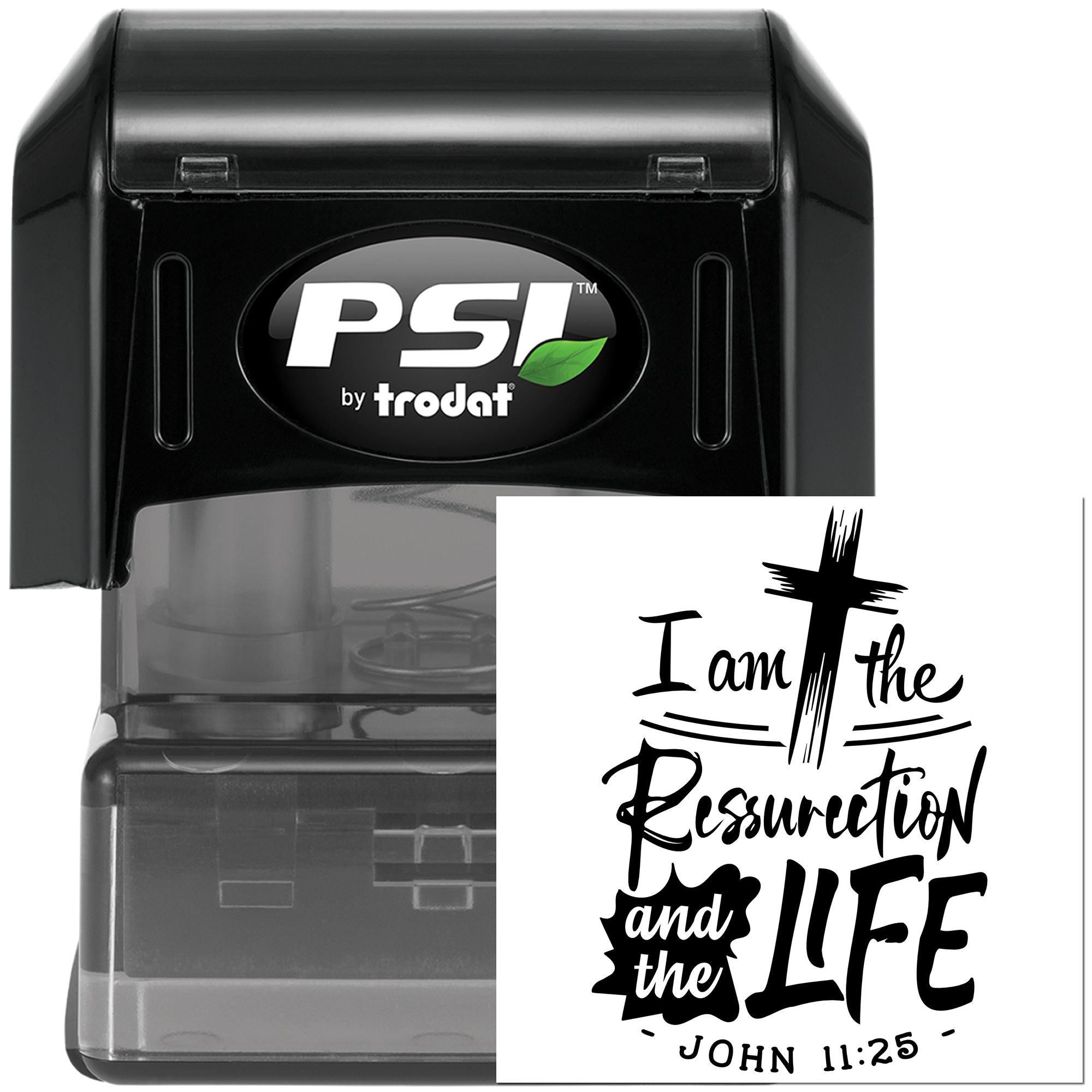 Pre-Inked Resurrection And Life Scrapbooking Stamp