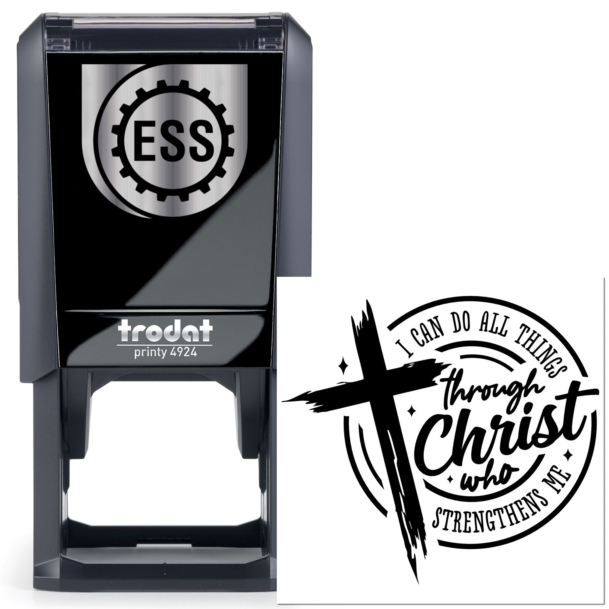 Self-Inking Christian Quote Card Making Stamp