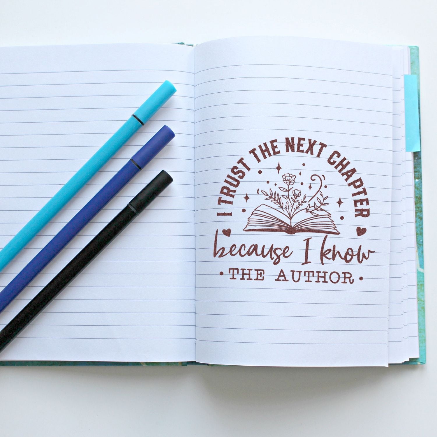 Faith In Chapters Paper Craft Rubber Stamp