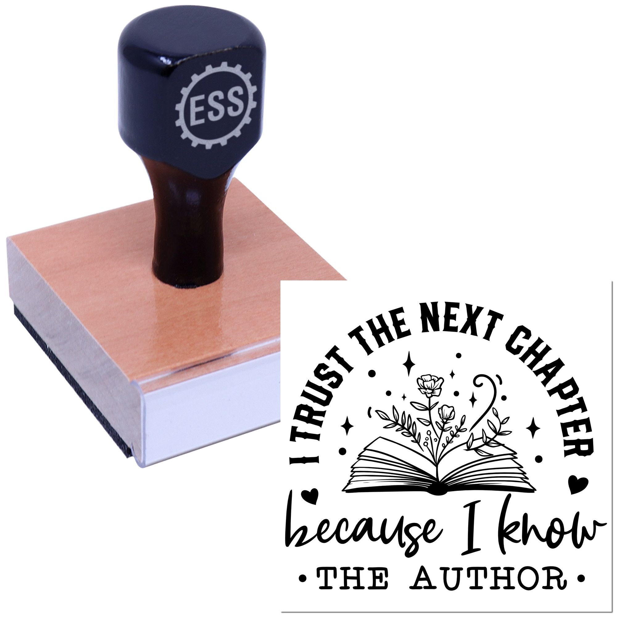 Faith In Chapters Paper Craft Rubber Stamp