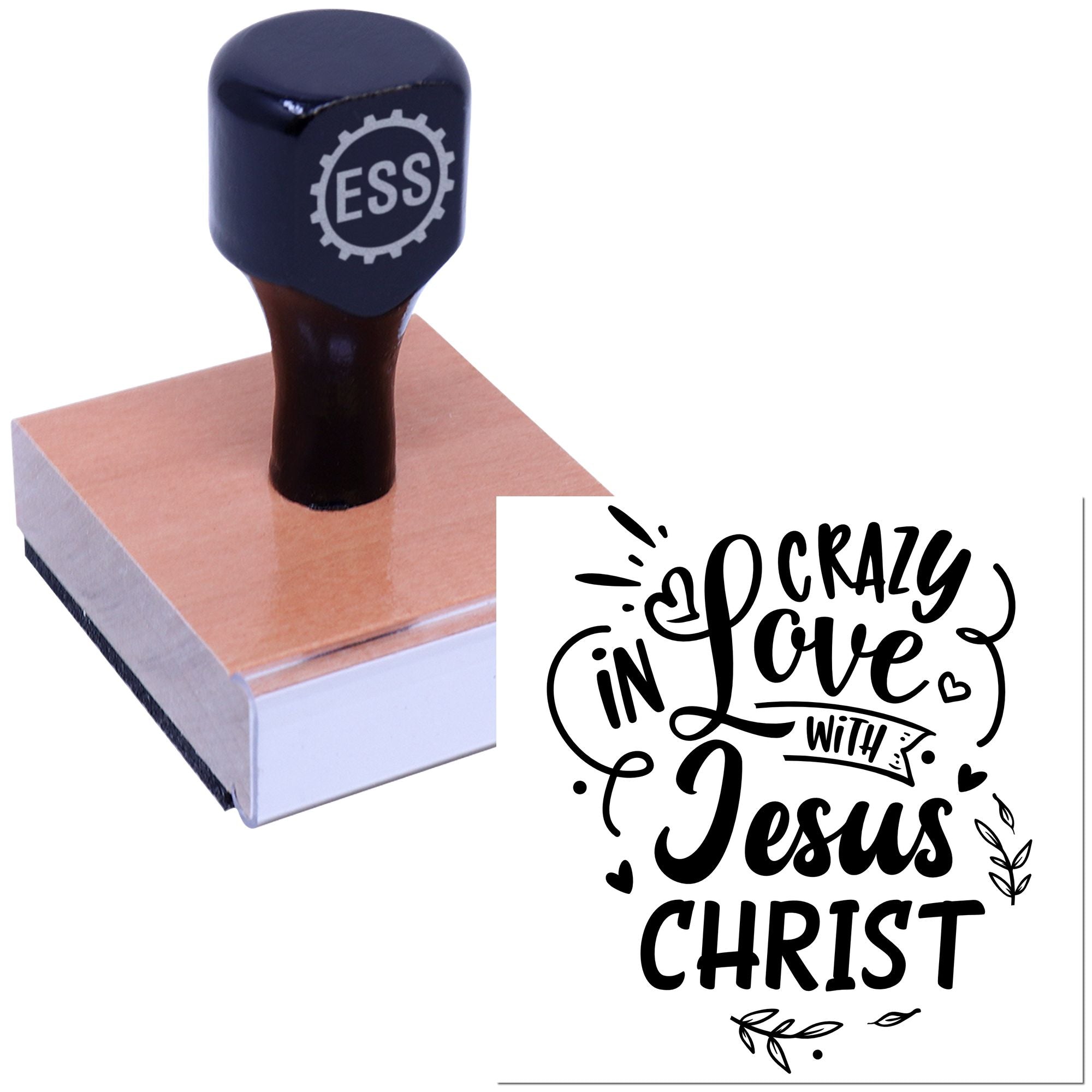 Radical Faith Expression Postcard Rubber Stamp