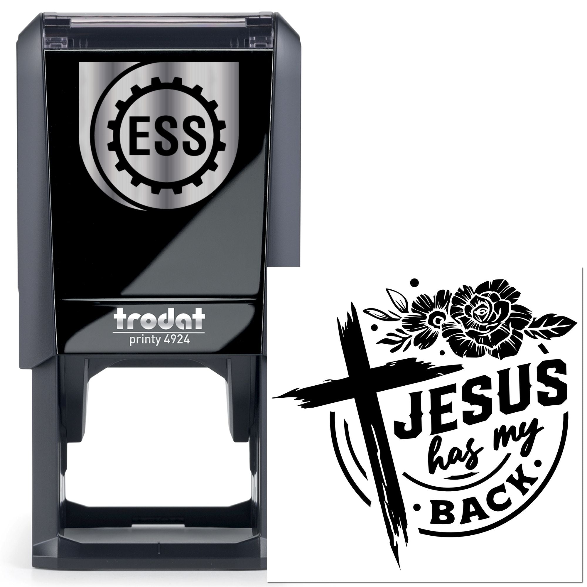 Self-Inking Faith Cross Craft Stamp
