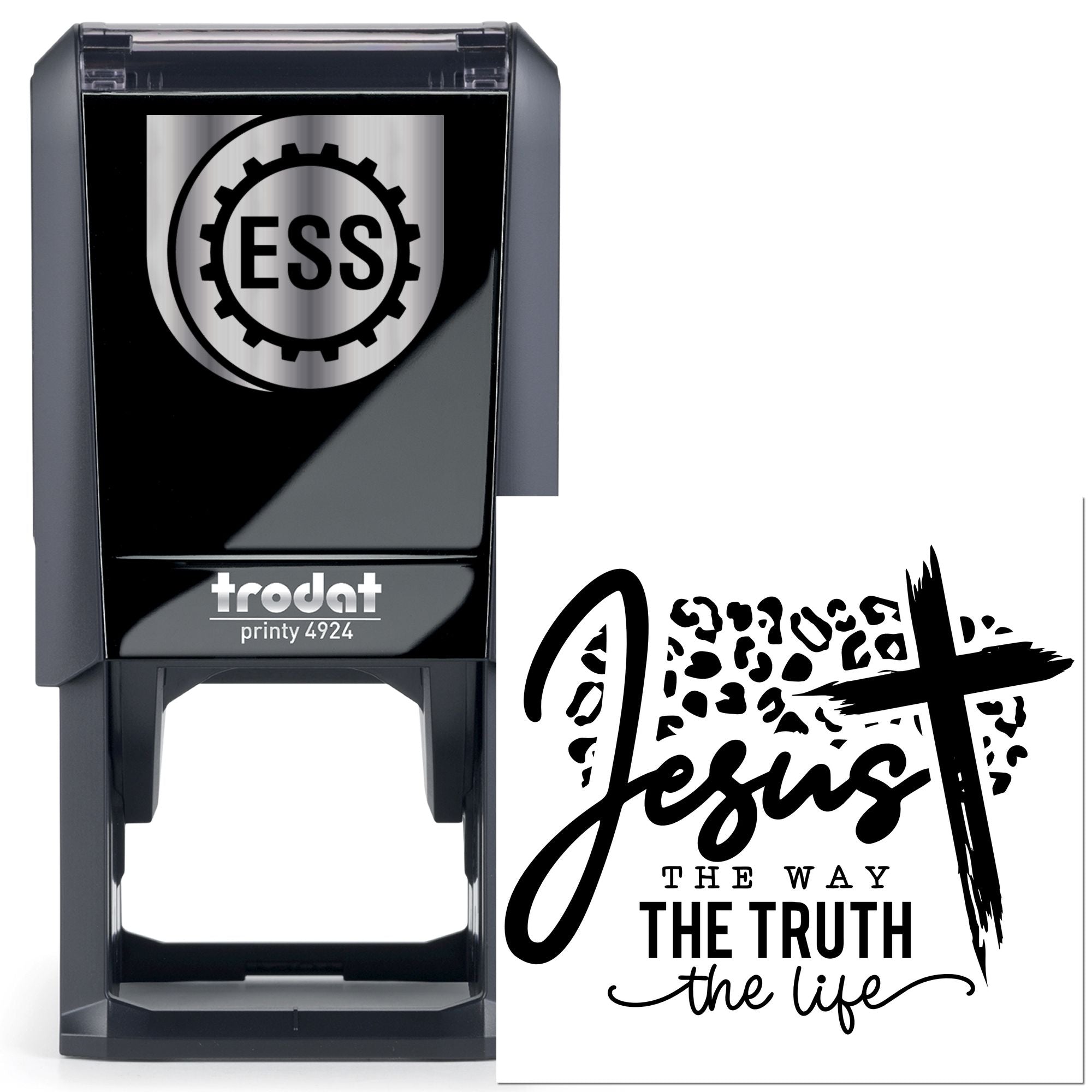 Self-Inking Jesus Cross Scrapbook Stamp