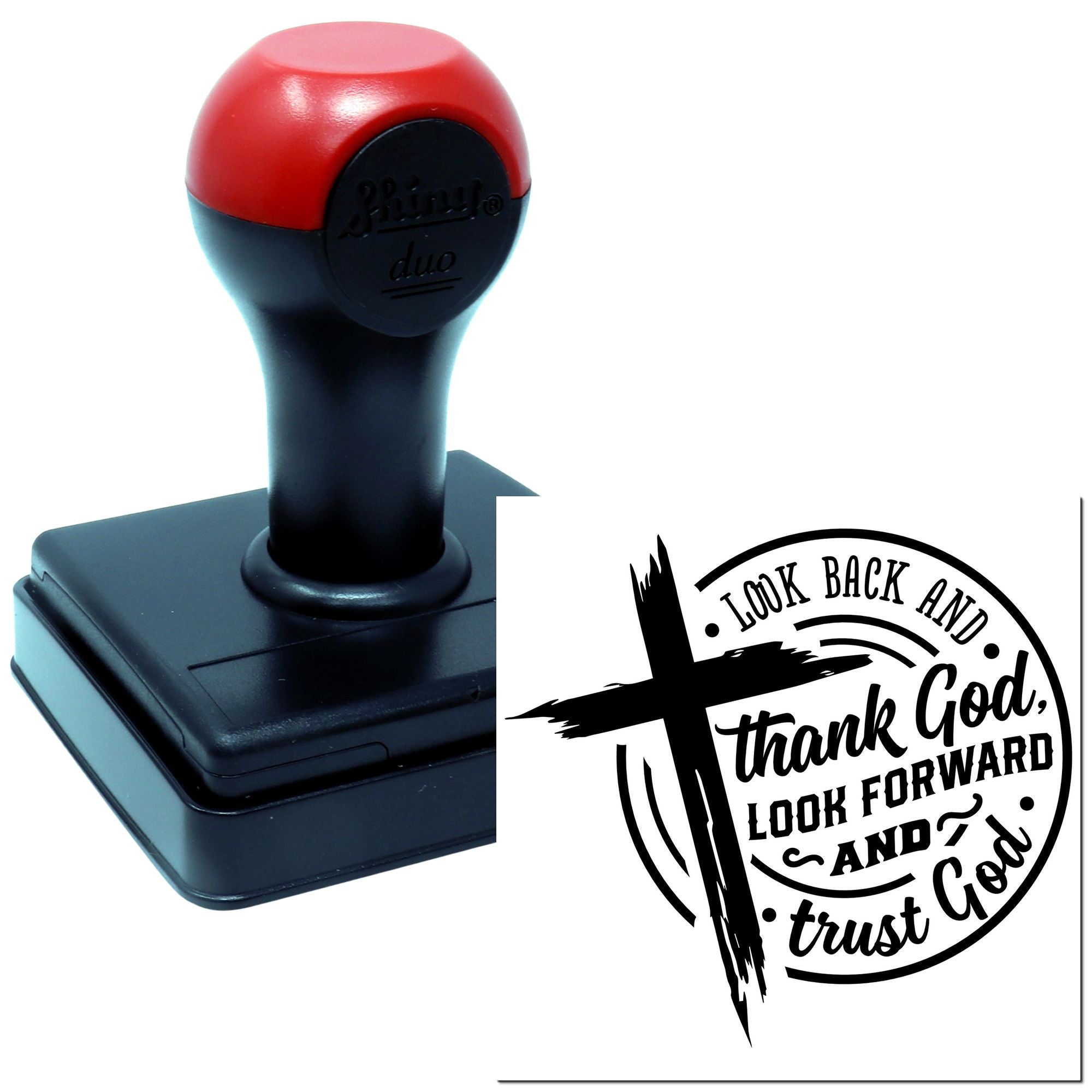 Duo Thank God Look Forward Trust Hand Stamp