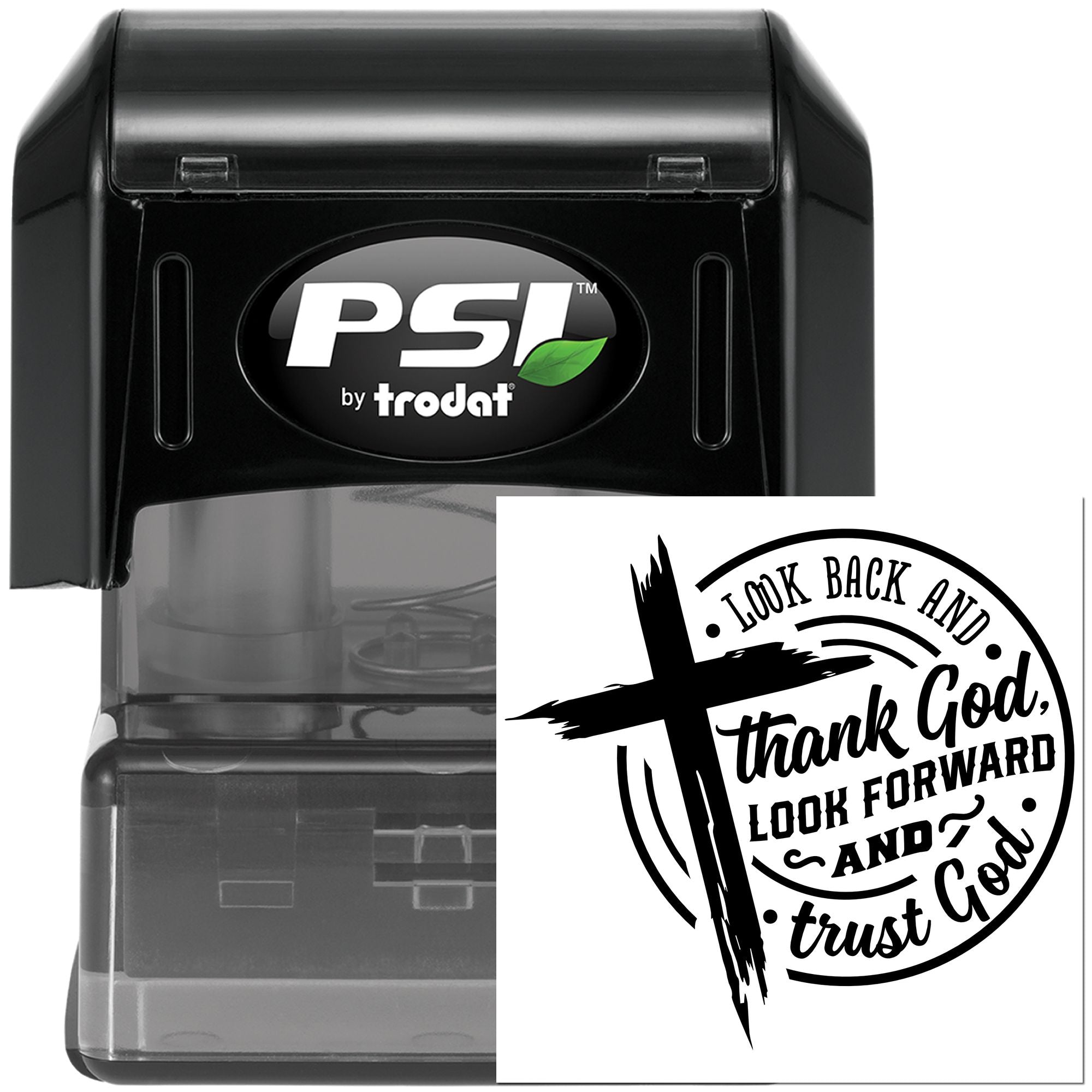 Pre-Inked Gratitude Through Cross Card Making Stamp