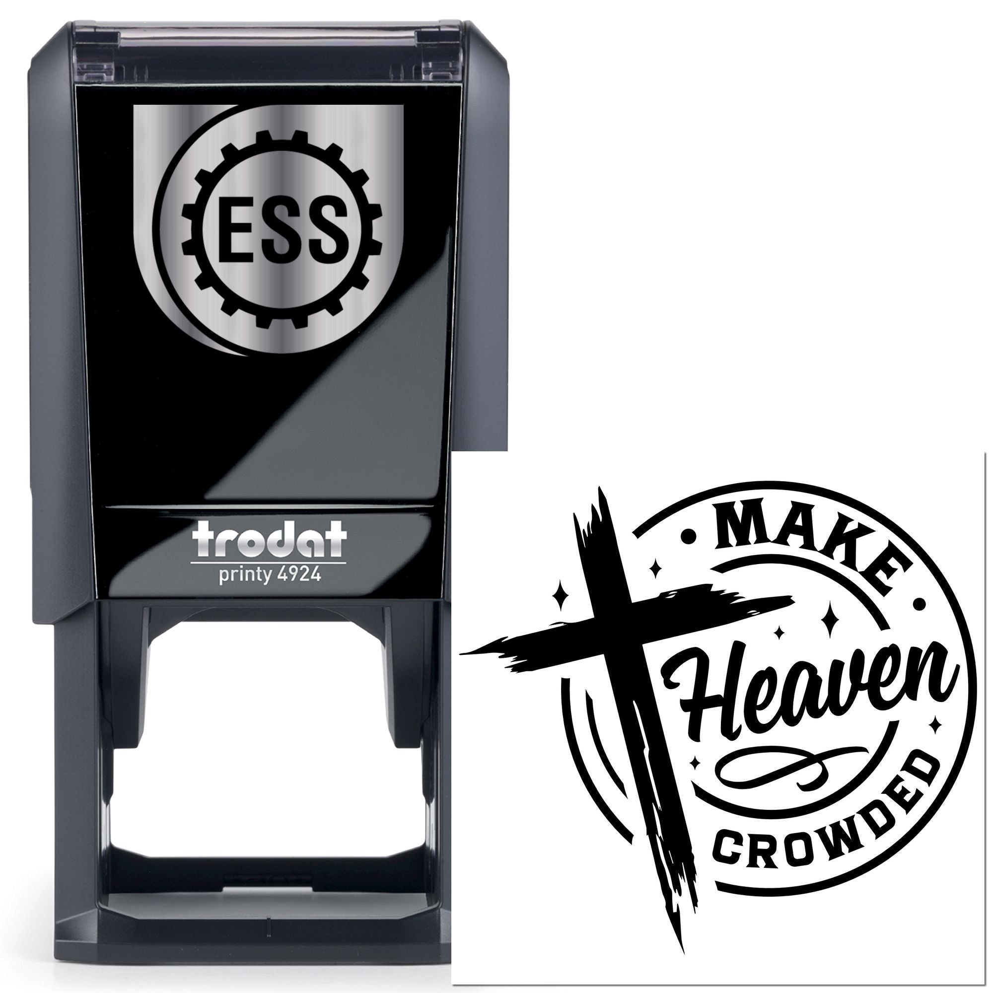 Self-Inking Crowded Heaven Cardmaking Stamp