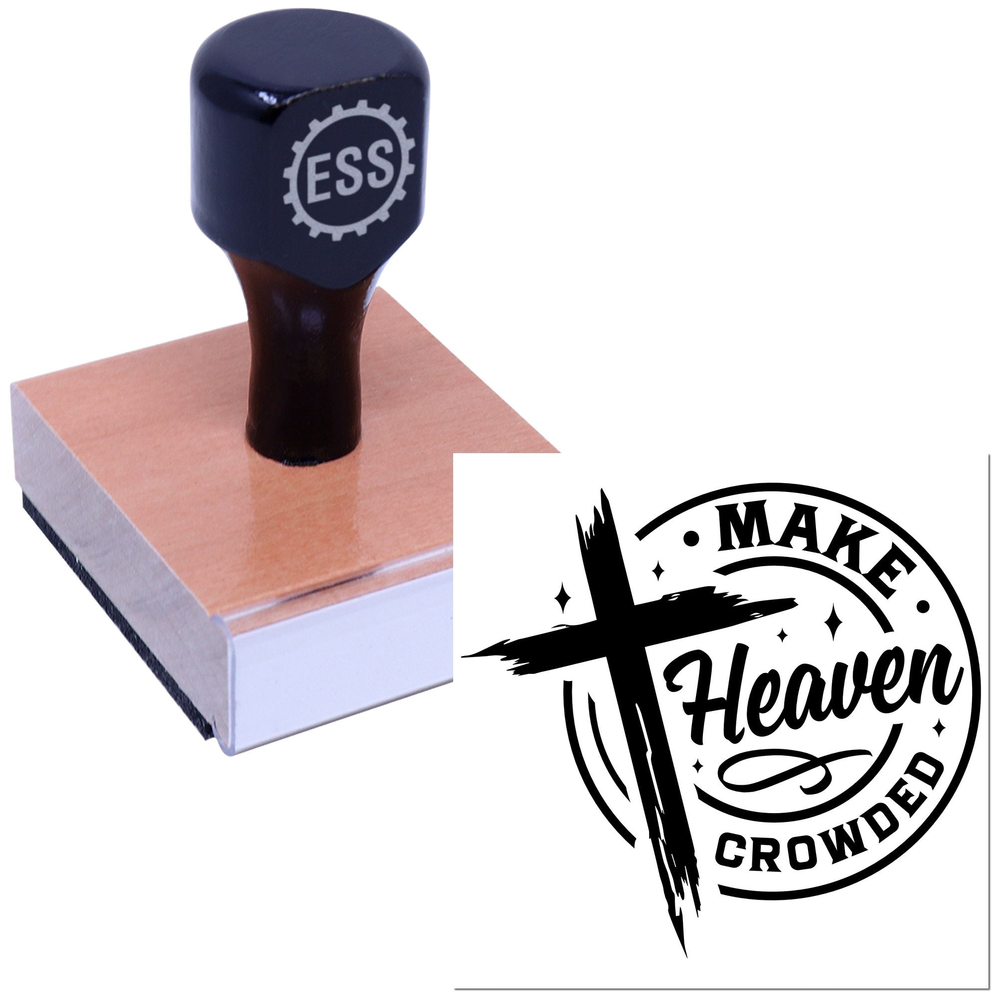 Heaven Bound Movement Journaling Rubber Stamp