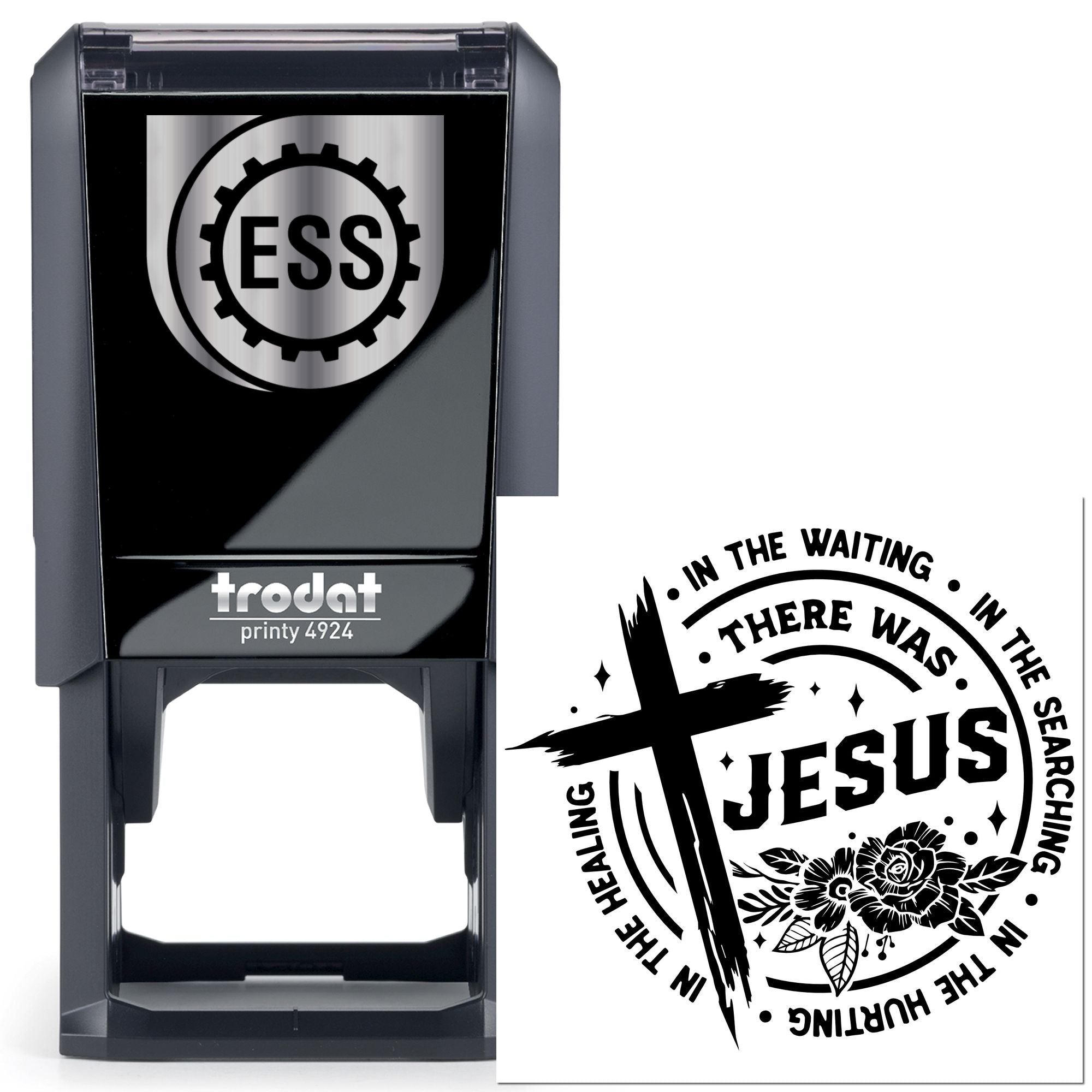 Self-Inking Jesus Cross Paper Craft Stamp