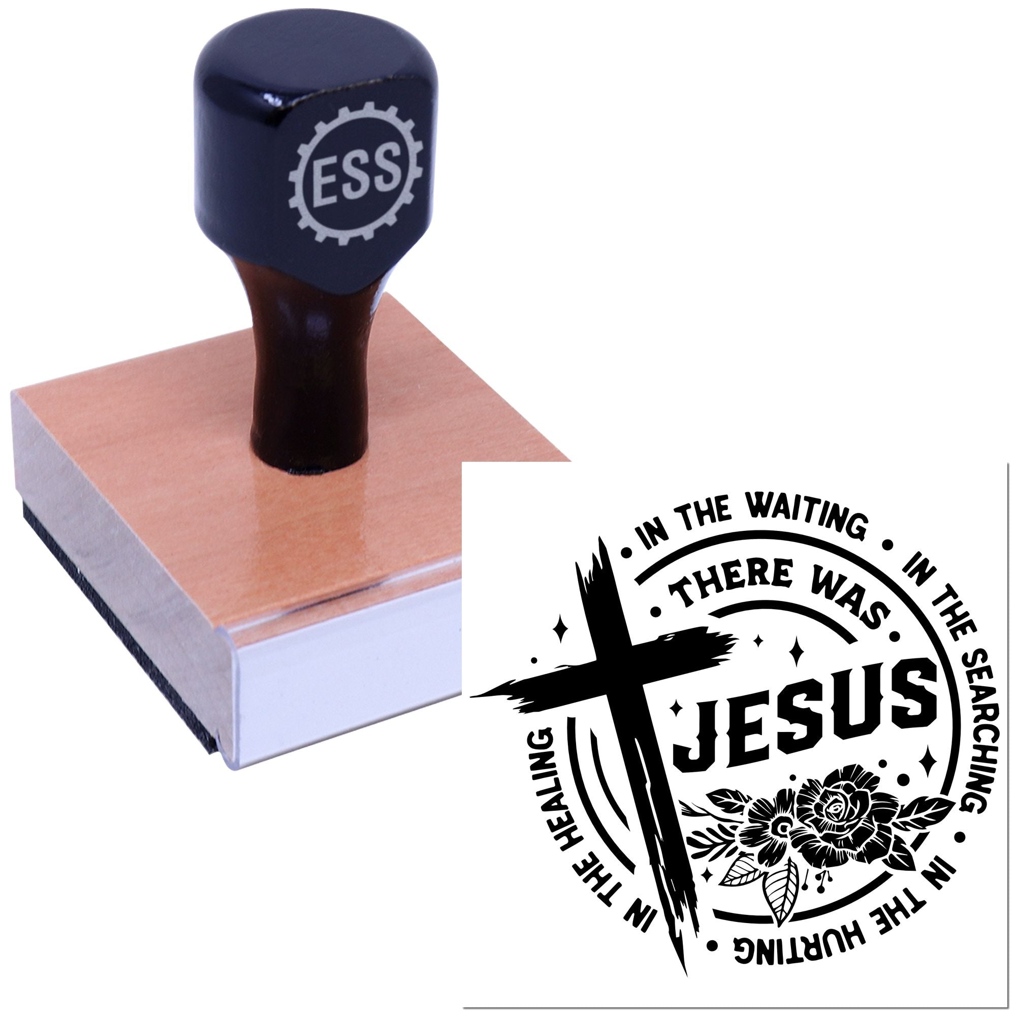 Jesus In Everything Handcraft Rubber Stamp