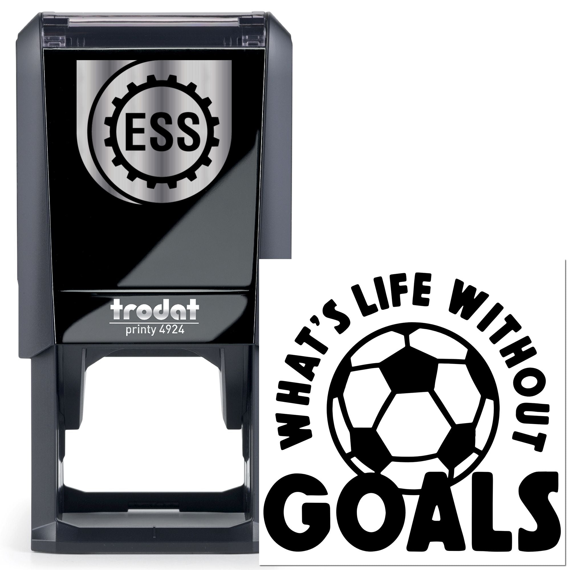 Self-Inking Life Goals Greeting Card Stamp