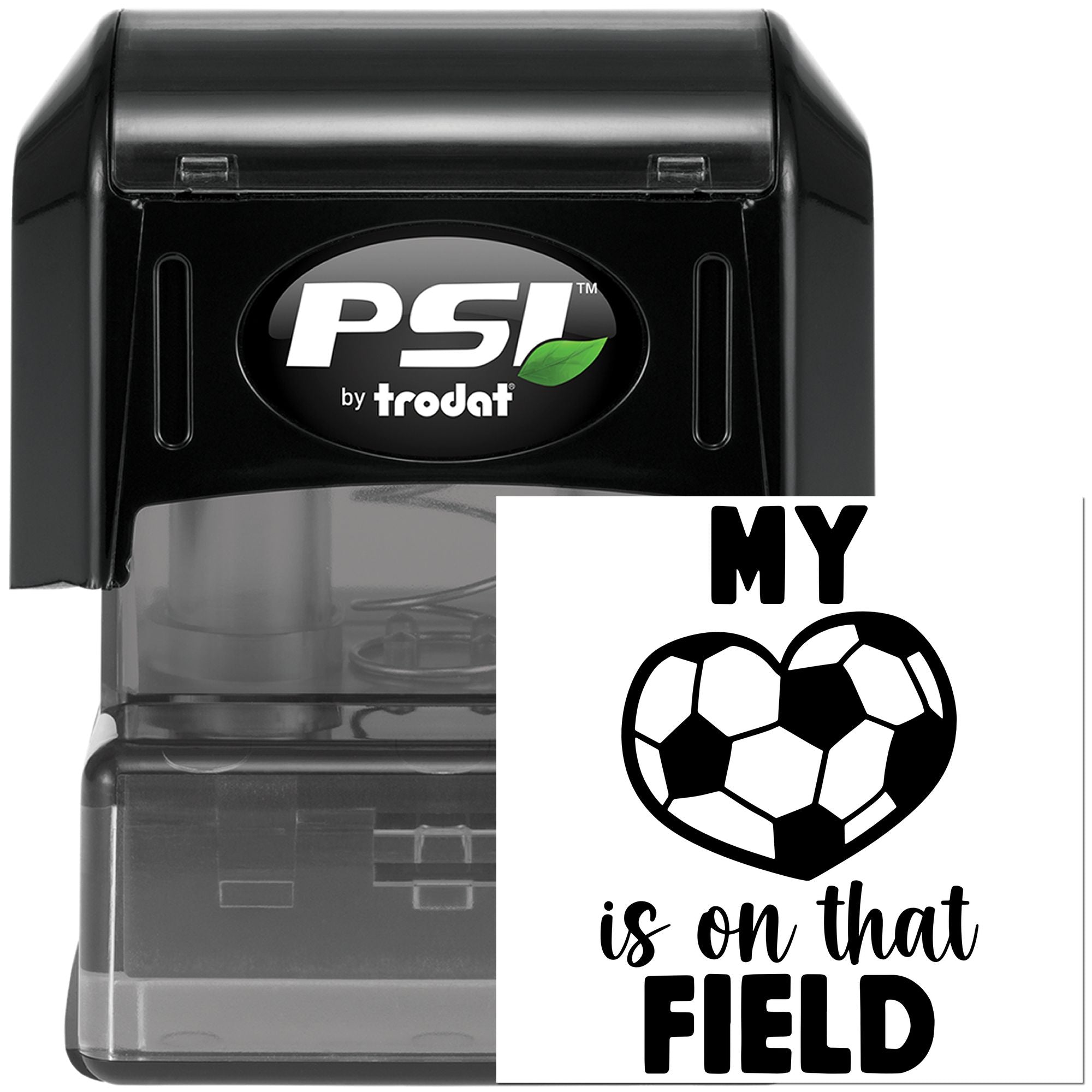 Pre-Inked My Heart Field Favor Tag Stamp