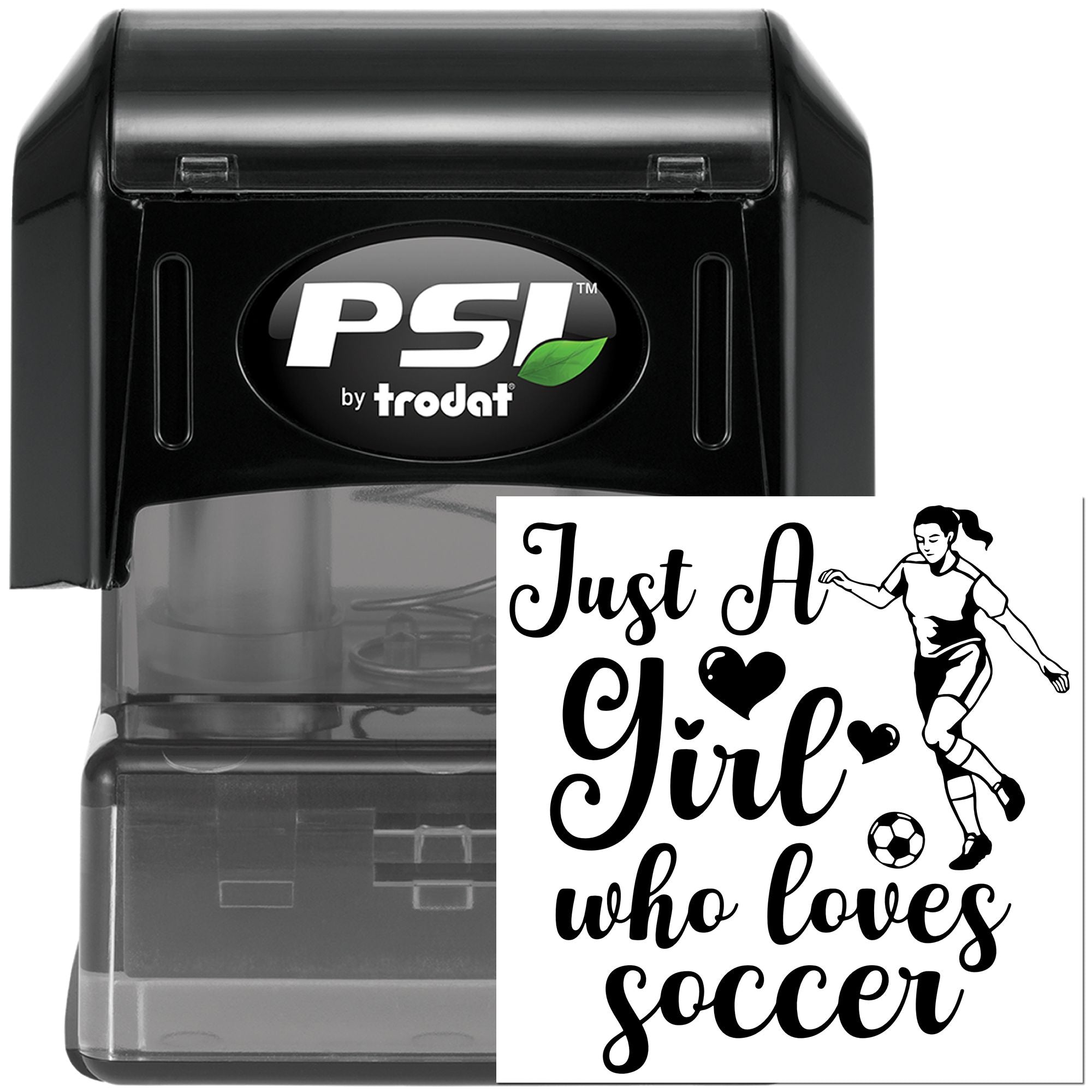 Pre-Inked Just A Girl Place Card Stamp