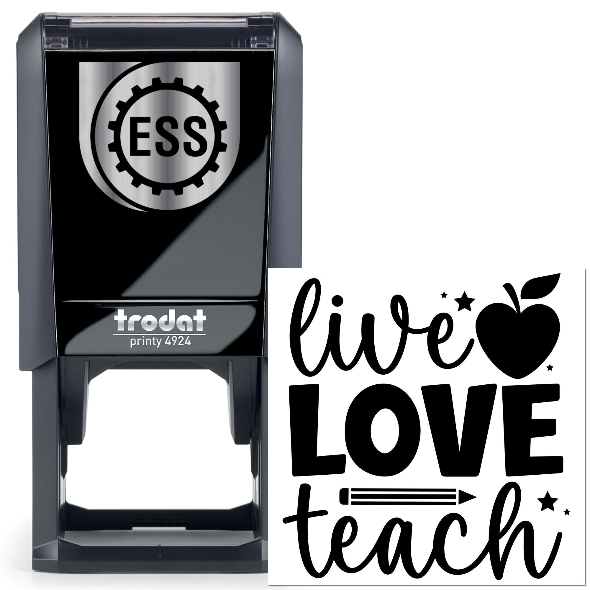Self-Inking Live Love Papercraft Stamp