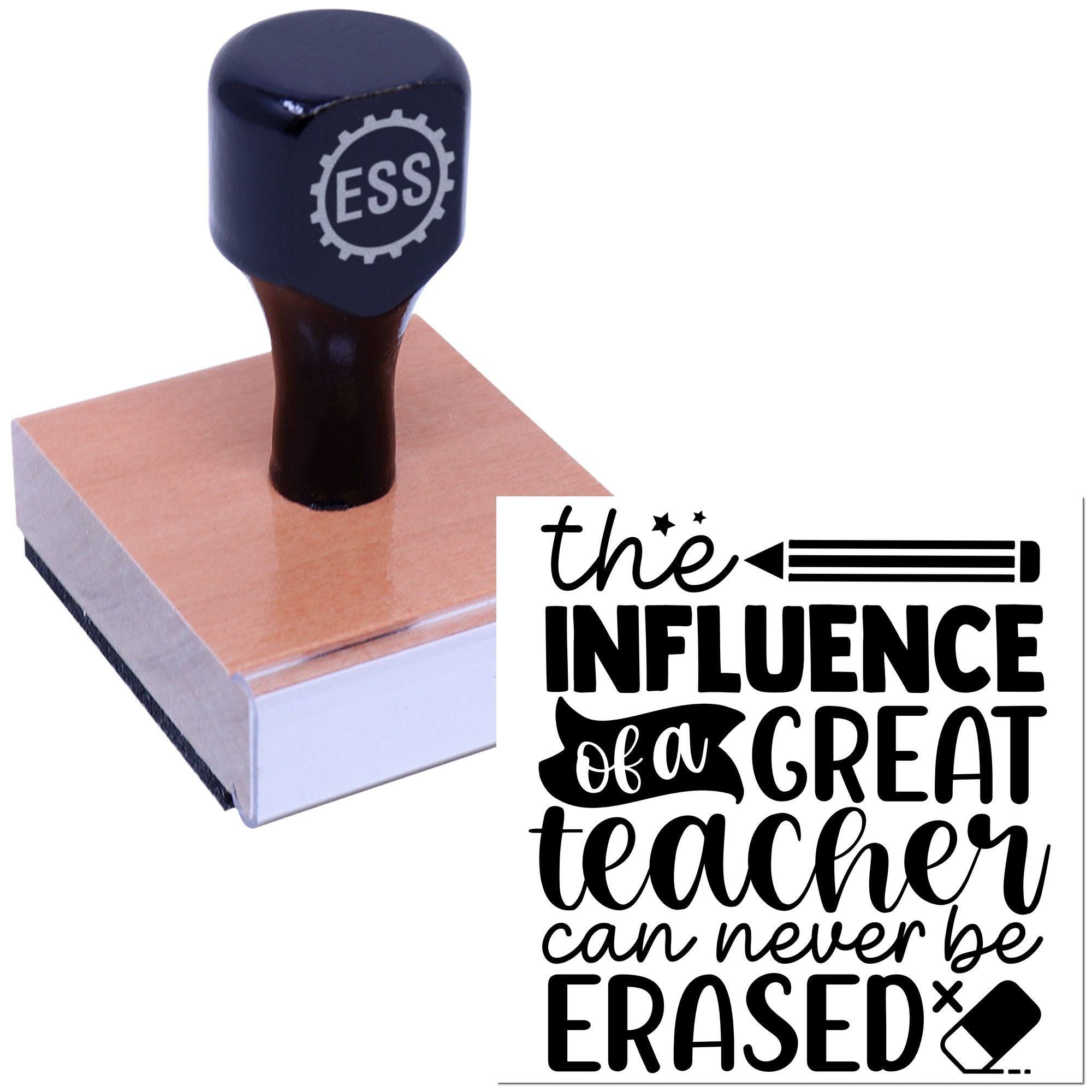 Eternal Teacher Impact Mini Card Rubber Stamp
