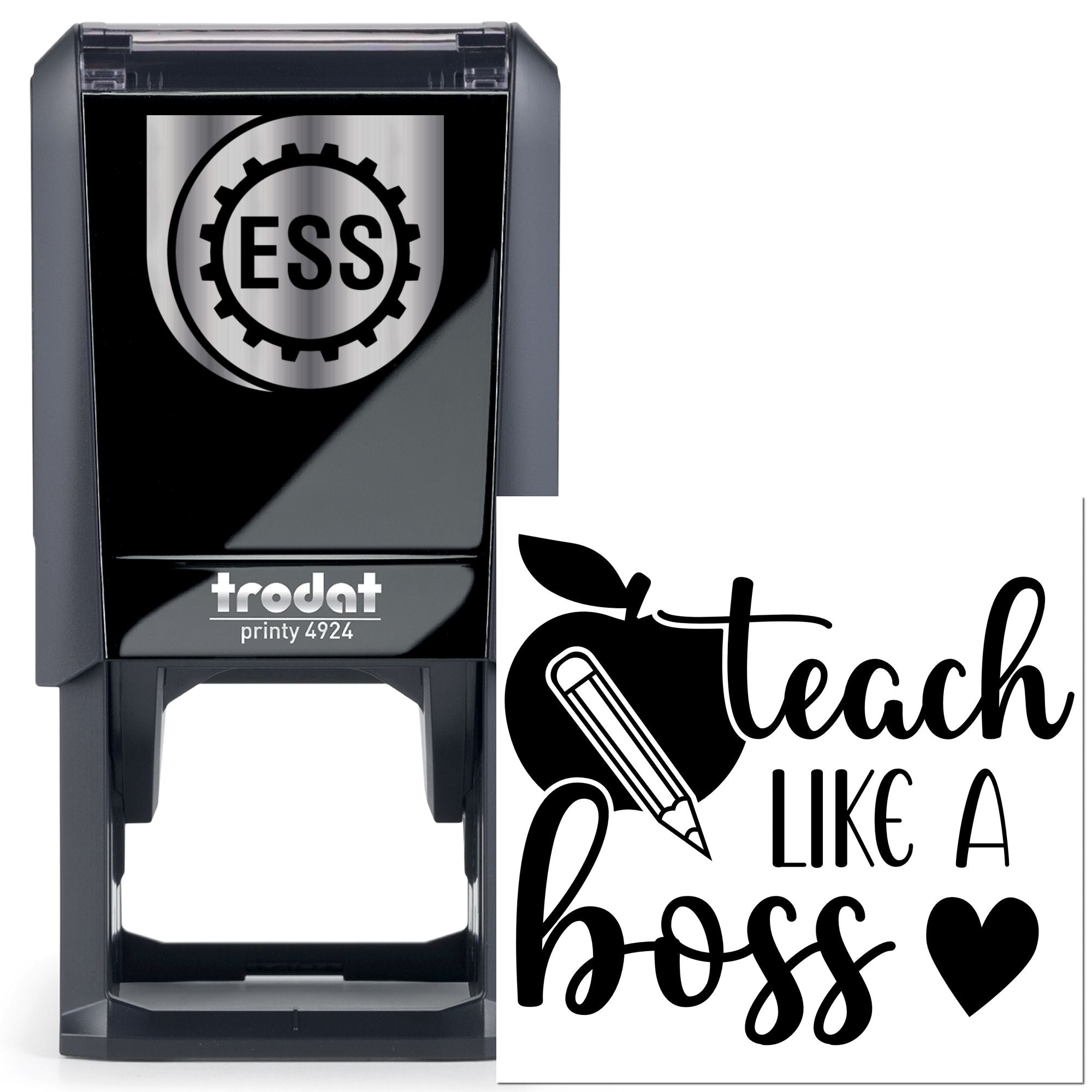 Self-Inking Boss Teacher Tag Stamp
