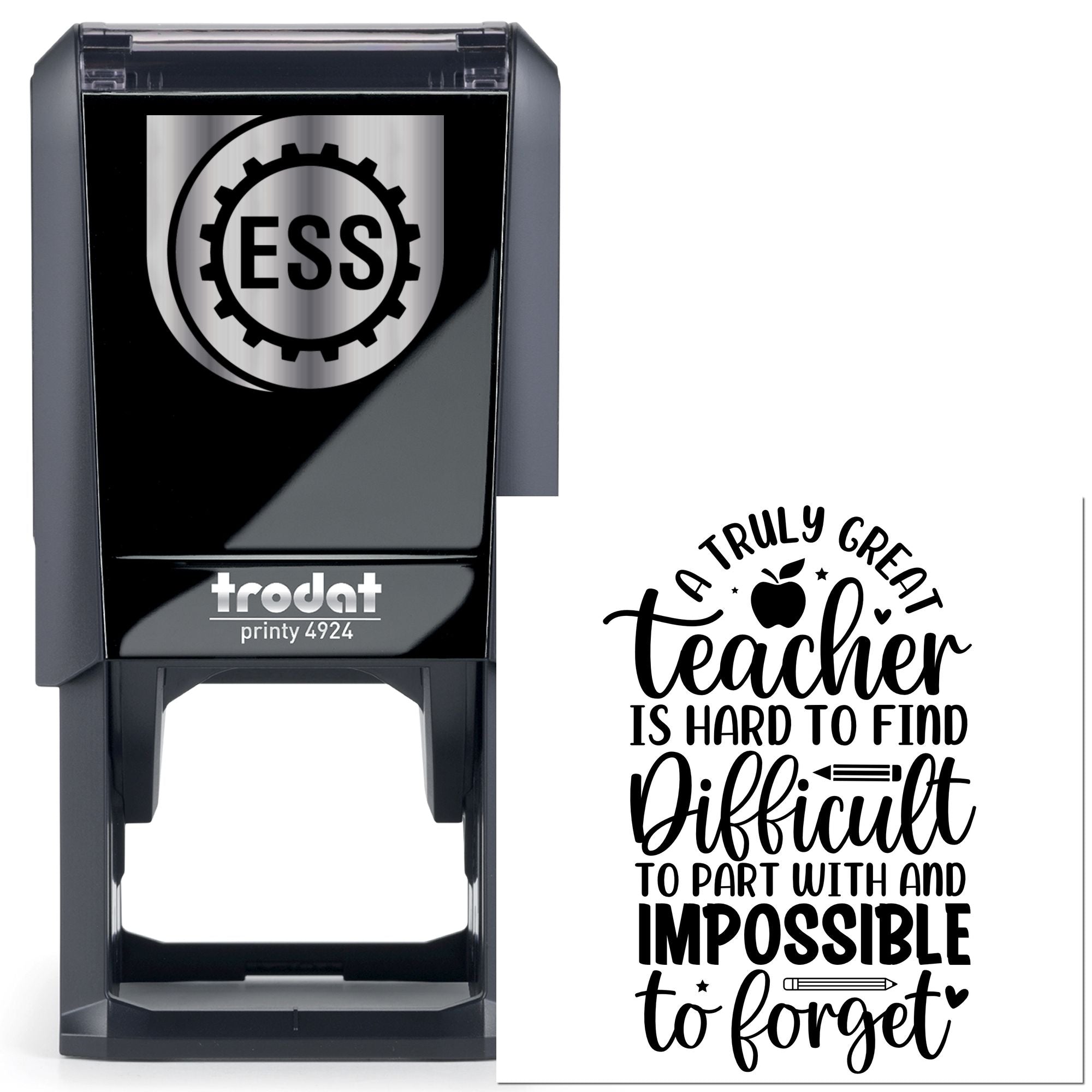 Self-Inking Teacher Quote Card Stamp