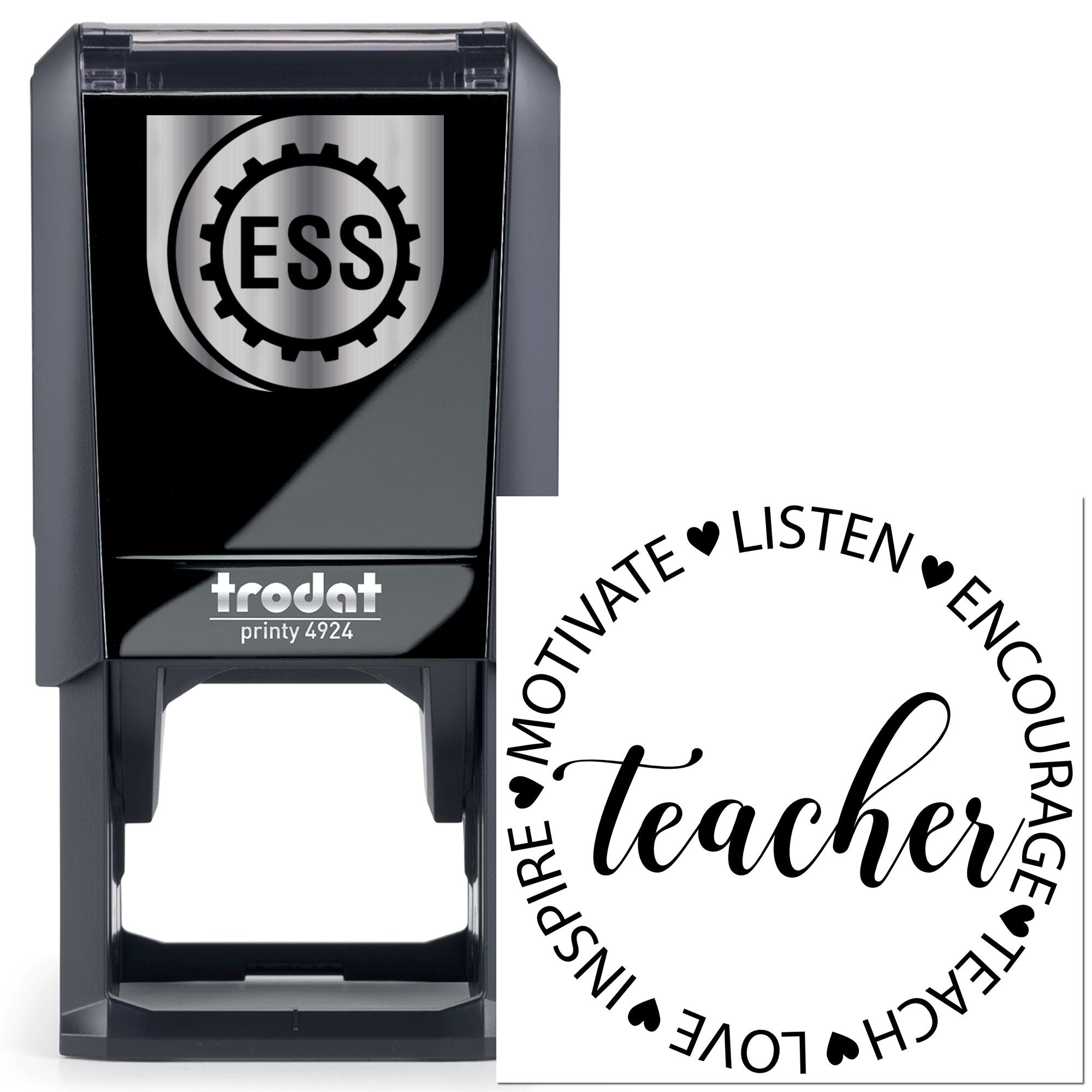 Self-Inking Teacher Circle Papercraft Stamp