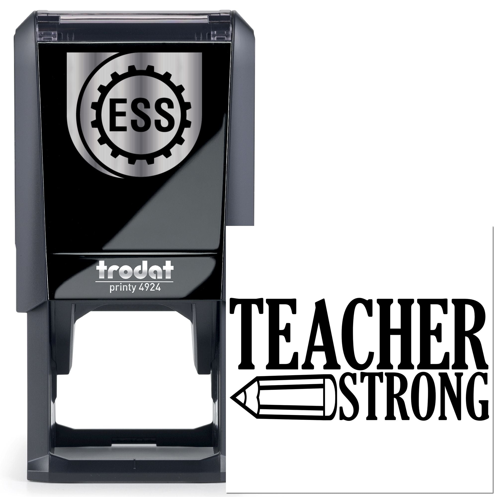 Self-Inking Teacher Strong Tag Stamp