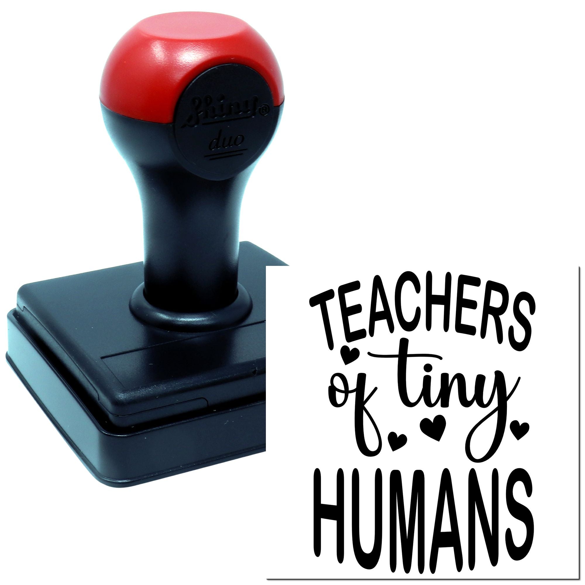 Duo Cute Teachers Of Tiny Humans Hand Stamp