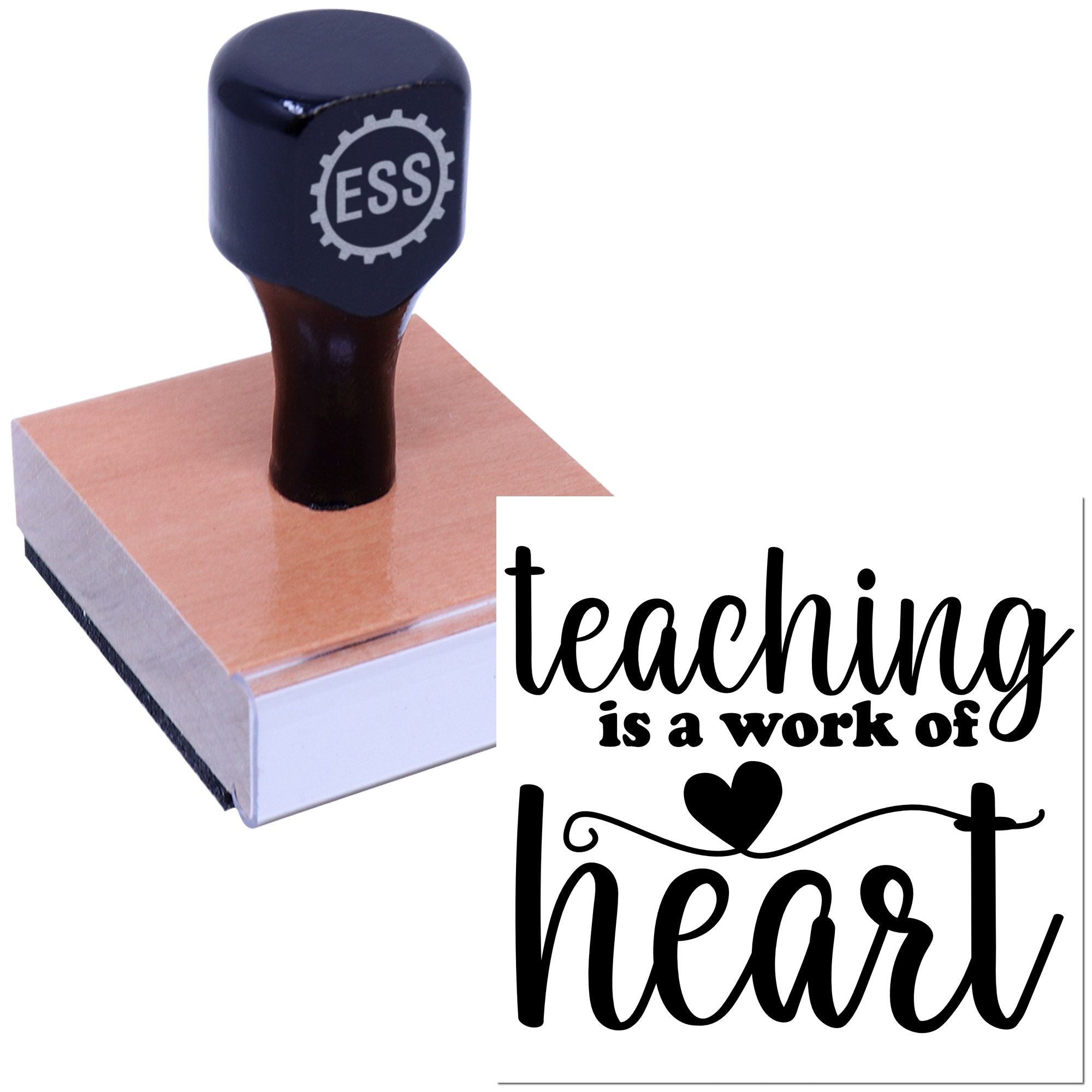 Heartwork Teaching Art Crafting Rubber Stamp