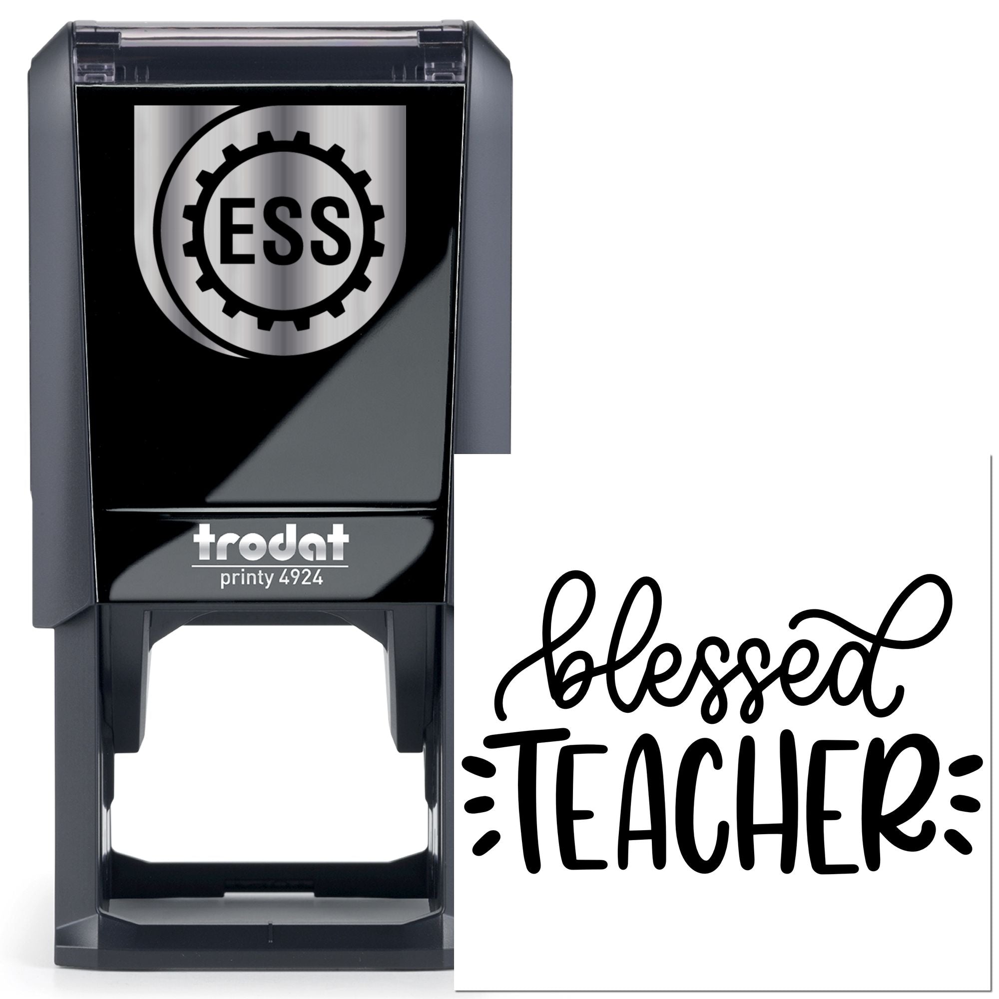 Self-Inking Blessed Teacher Card Making Stamp