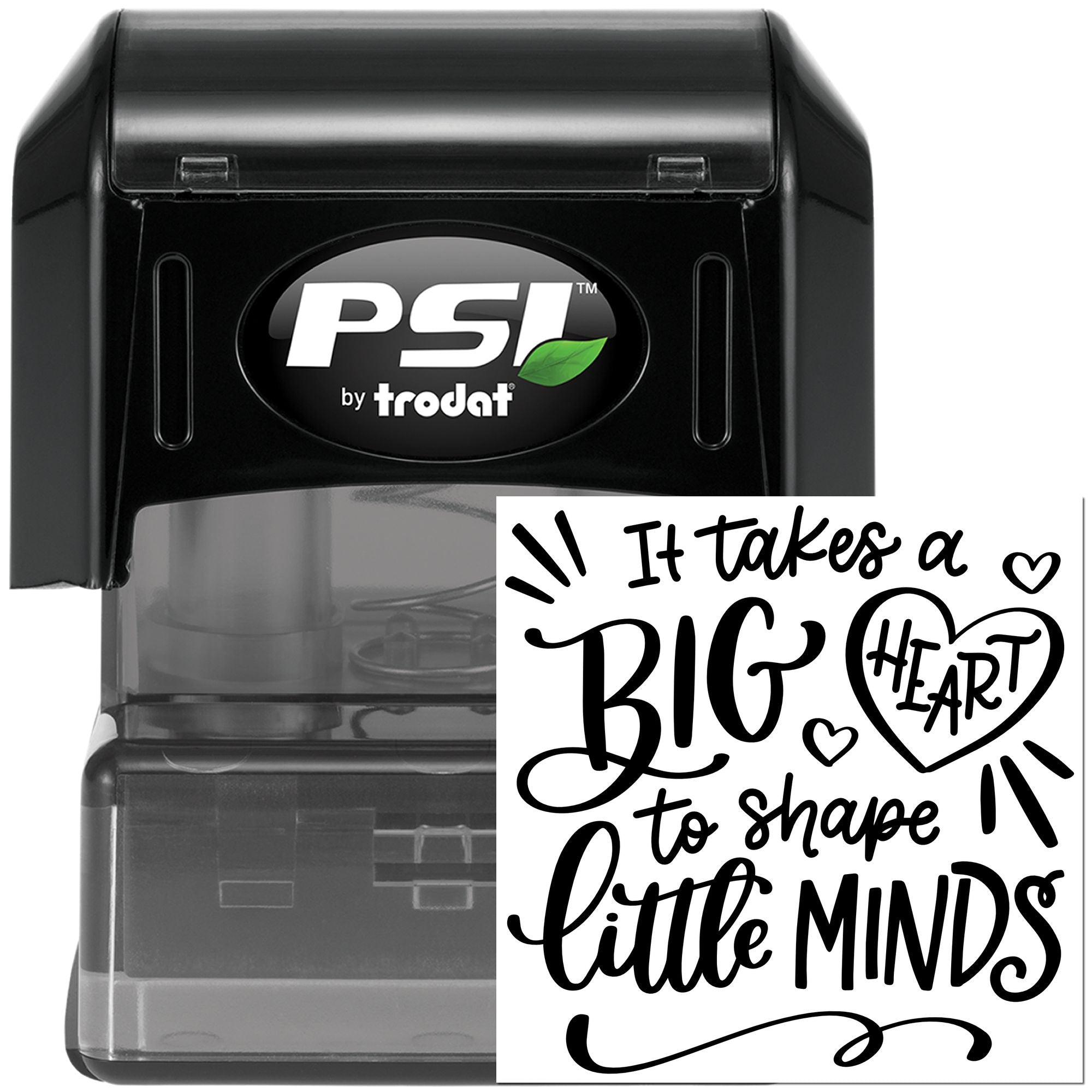 Pre-Inked Big Hearted Minds Journaling Stamp