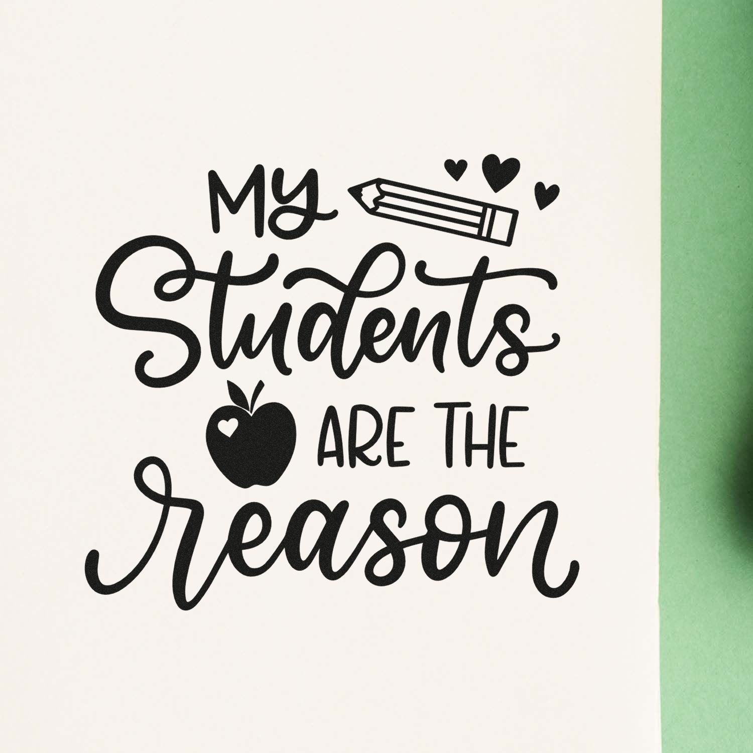 Duo Students Are My Teaching Inspiration Hand Stamp