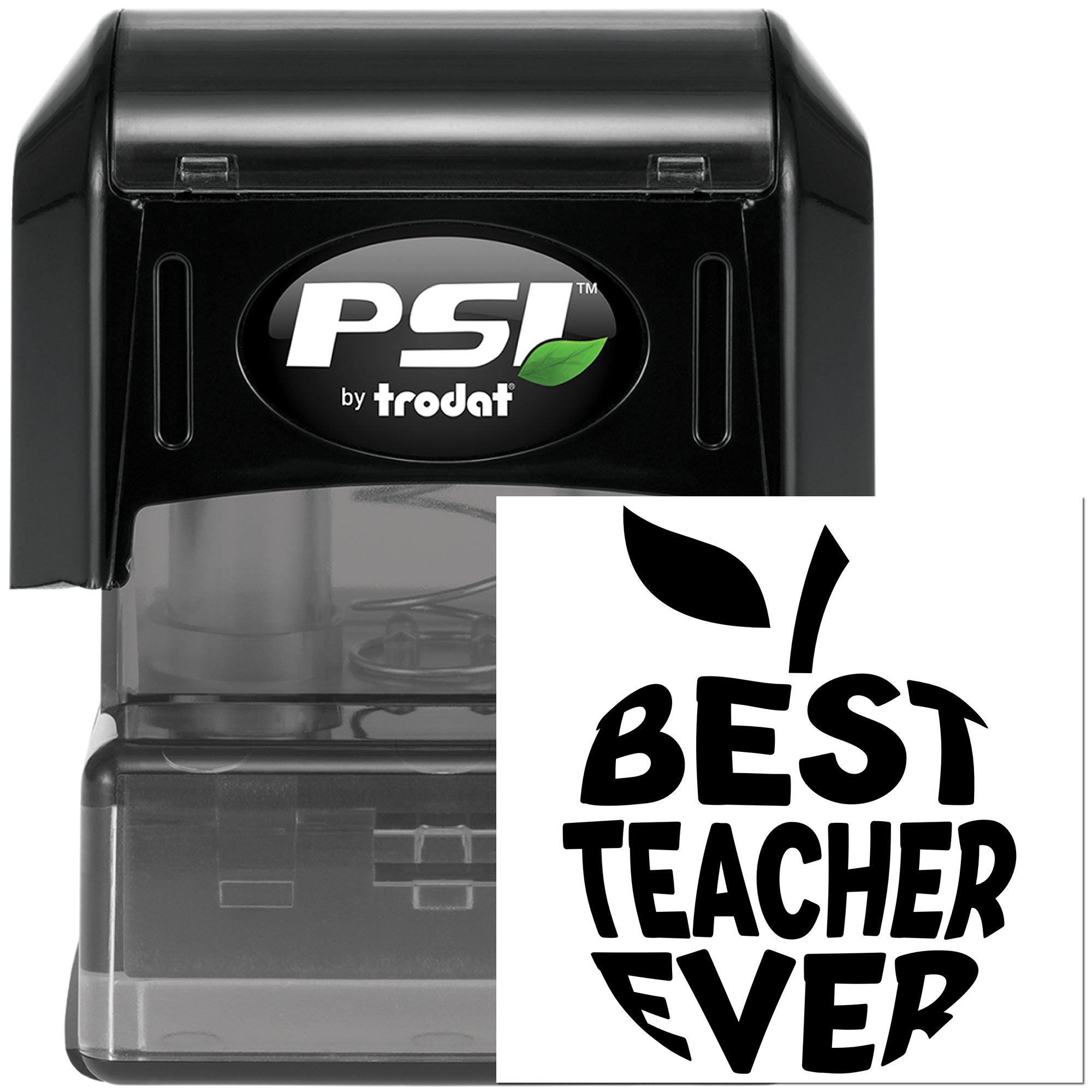Pre-Inked Best Teacher Ever Scrapbook Stamp