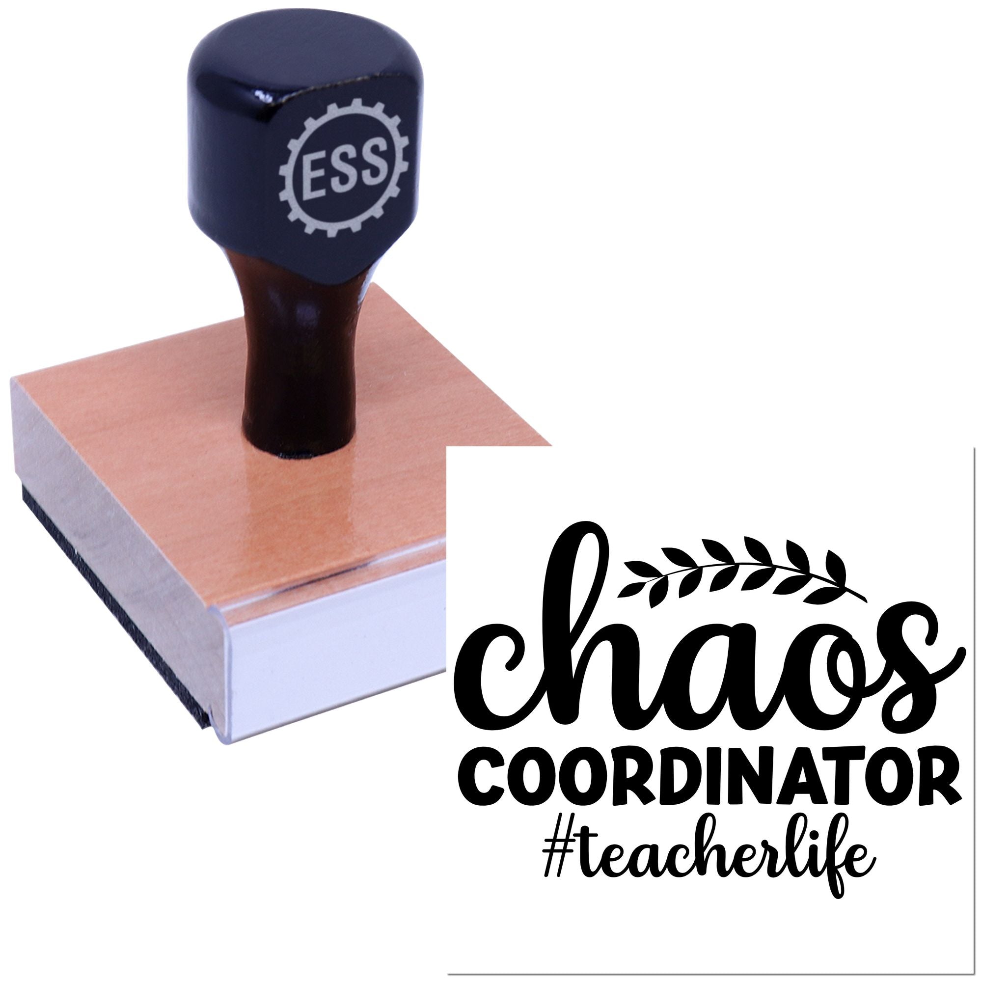 Classroom Chaos Coordinator Card Making Rubber Stamp