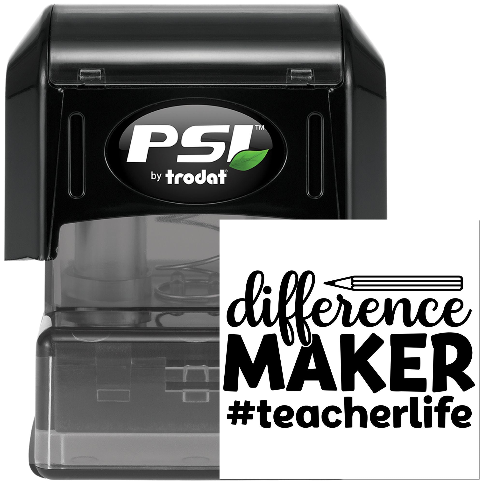 Pre-Inked Difference Maker Teacher Card Stamp