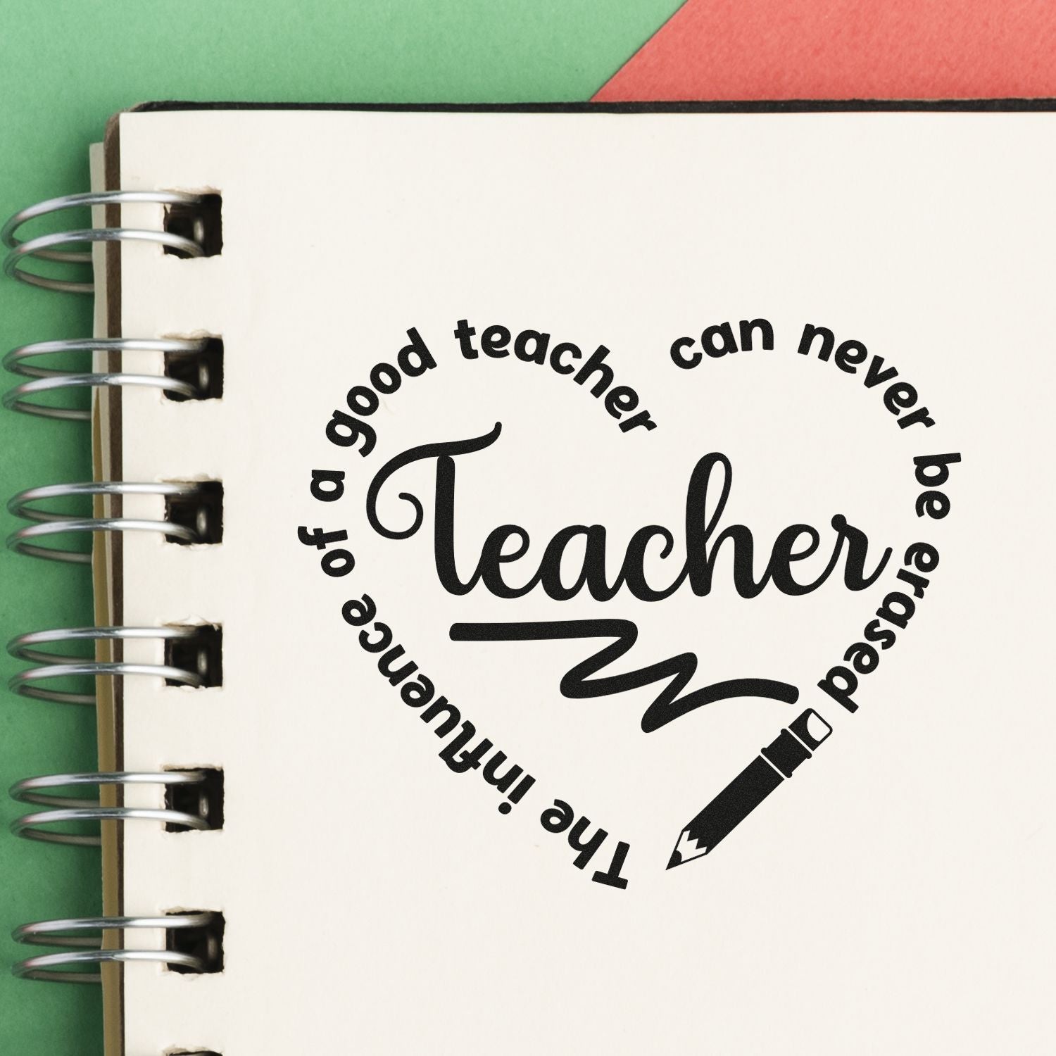 Pre-Inked A Good Teacher Paper Craft Stamp